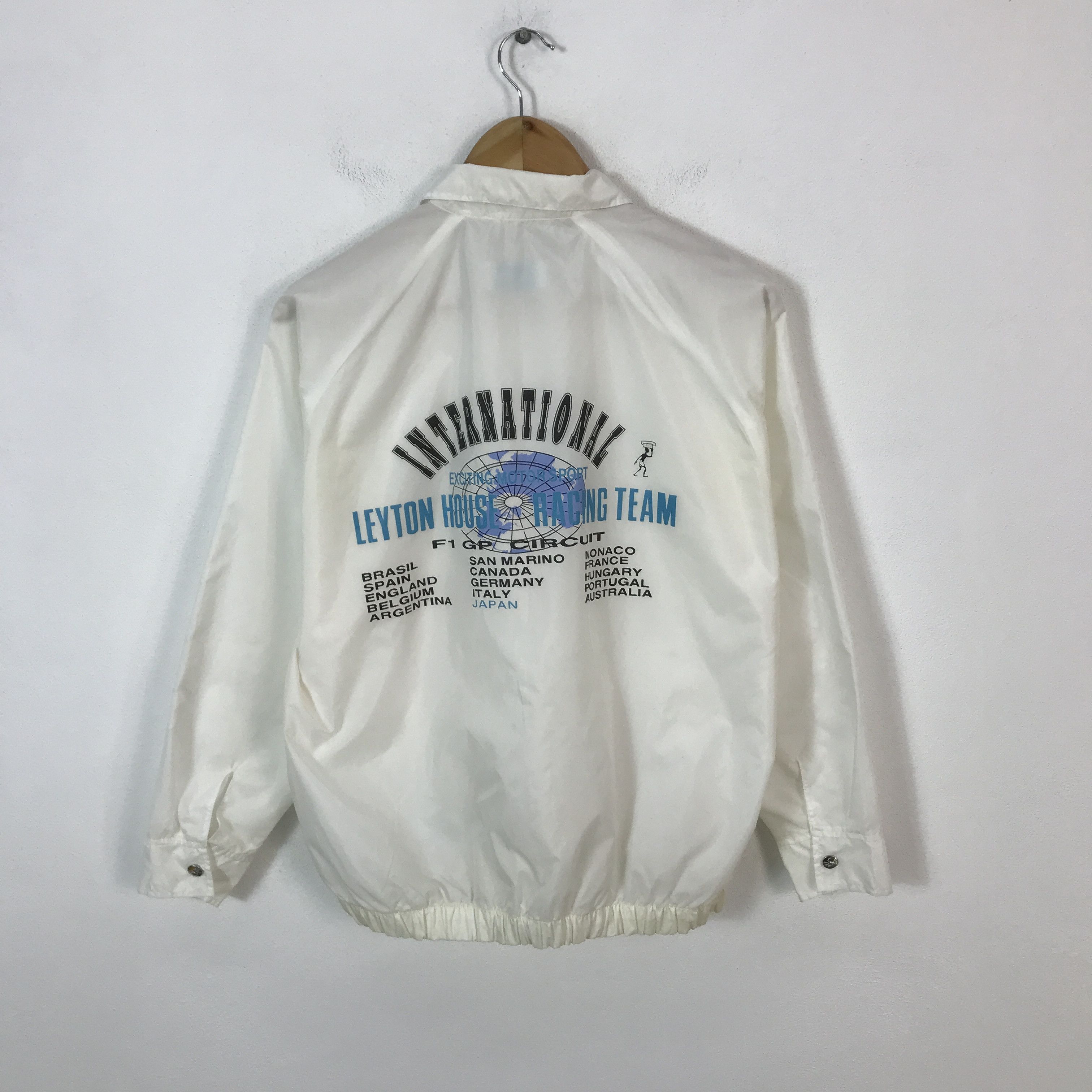Japanese Brand Vtg leyton house racing japan light zip jacket Size US L / EU 52-54 / 3 - 1 Thumbnail