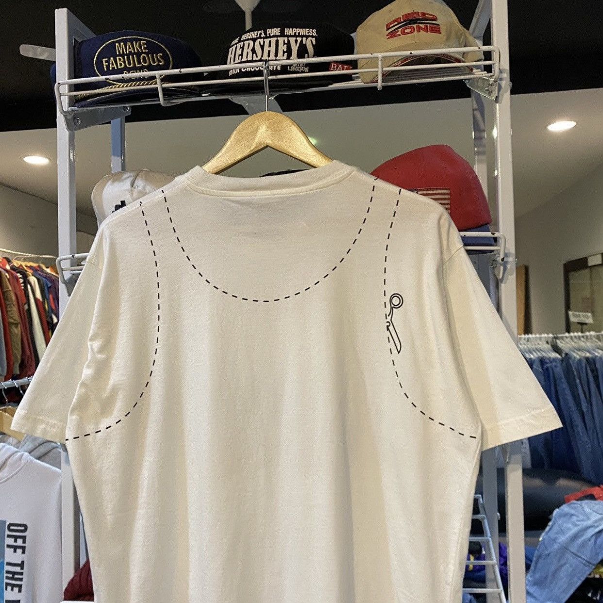 Moschino VINTAGE Moschino Chevy & Chic "Cut Here" Tee Size US L / EU 52-54 / 3 - 6 Thumbnail