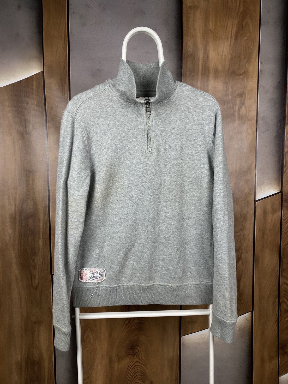 Schott 🔥Vintage Sweatshirt Zip Up 1/3 Schott N.Y.C. VTG Tee🔥 Size US M / EU 48-50 / 2 - 1 Thumbnail