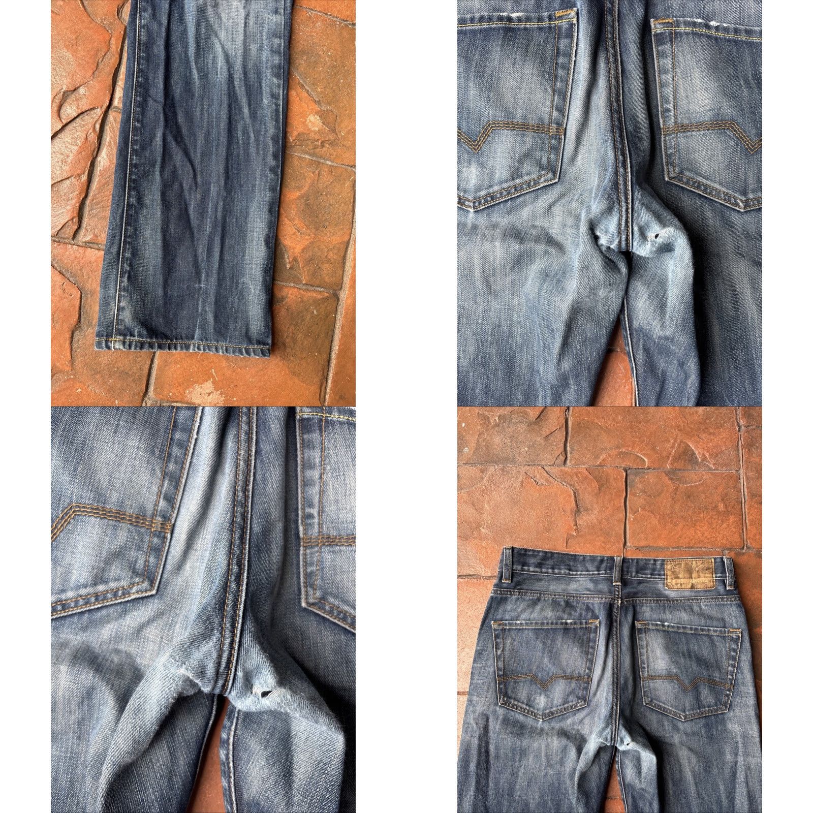 Hugo Boss Boss Orange Hugo Boss Denim Jeans Regular Fit Distressed 31x32 Jeans Men’s 31 32 Denim Distressed Button Logo Casual Straight Mid Rise | Mens Size US 31 - 8 Thumbnail