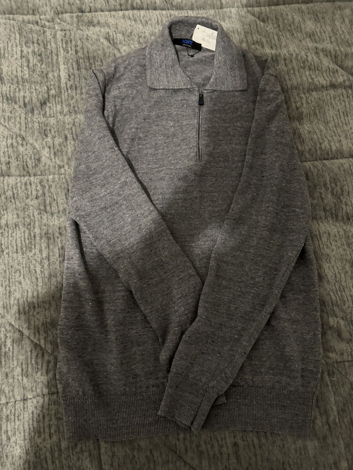 Kiton Kiton half zip sweater grey Size US M / EU 48-50 / 2 - 1 Thumbnail