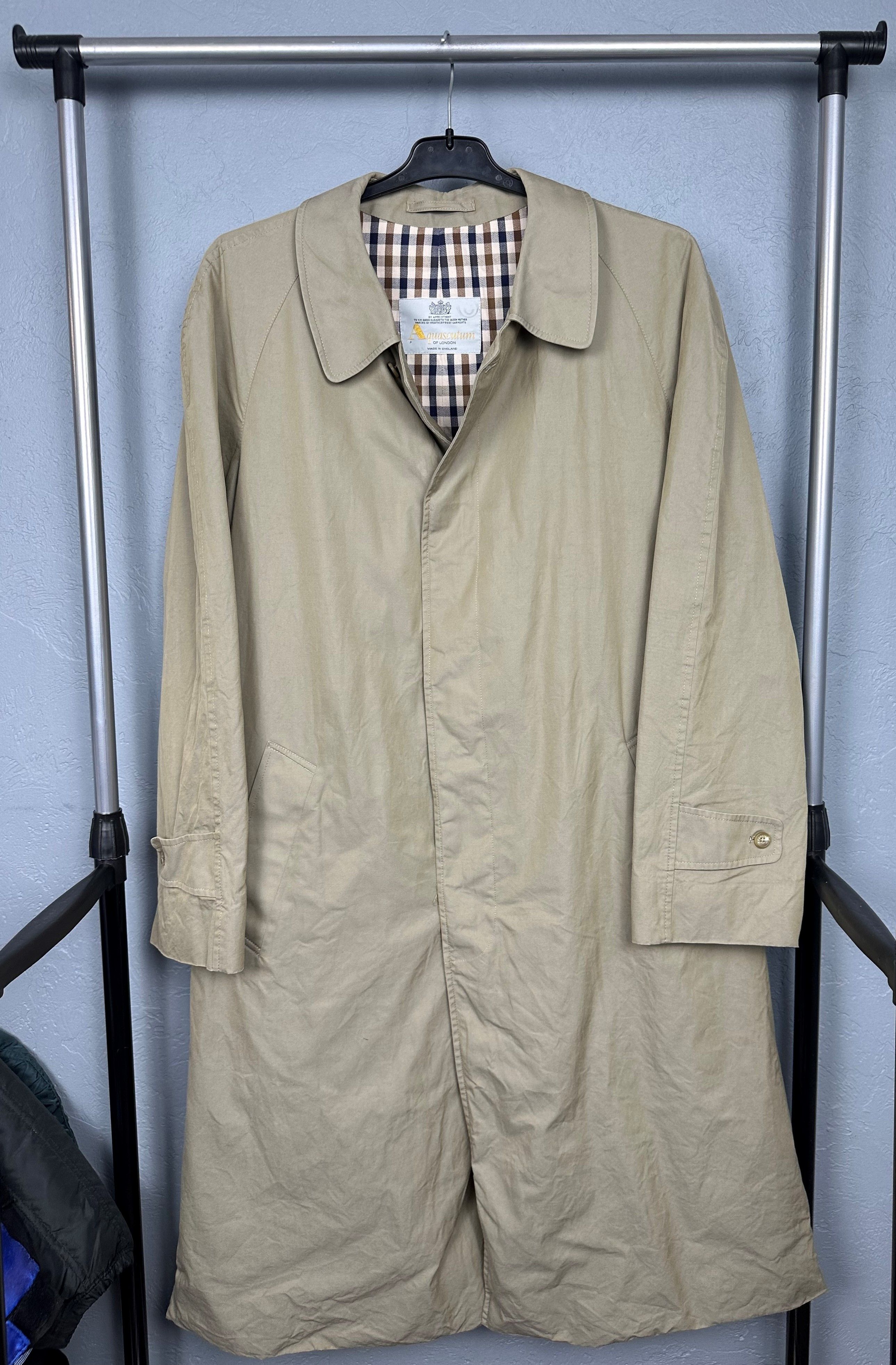 Aquascutum Aquascutum Vintage Mens Trench Coat Size US XL / EU 56 / 4 - 1 Thumbnail