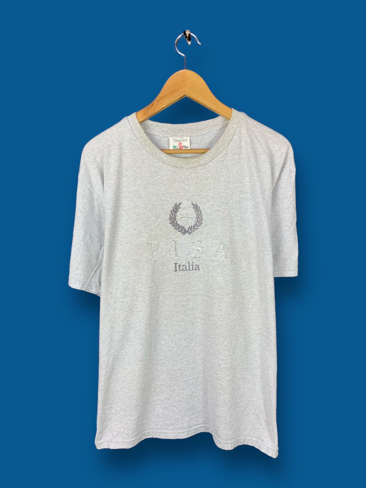Other Steals! Pisa Italia Timetex Big Logo Spellout Tee Size US L / EU 52-54 / 3 - 1 Thumbnail