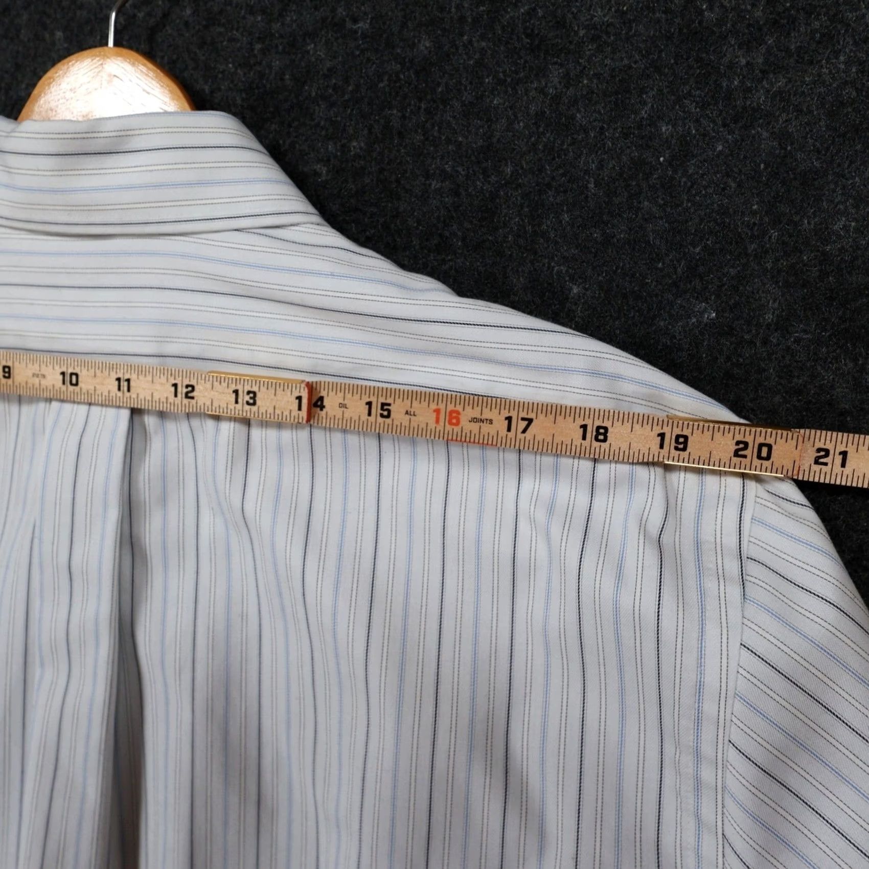 Chaps Chaps Shirt Mens 17.5 34/35 White Striped Non-Iron Classic Size US XXL / EU 58 / 5 - 6 Thumbnail