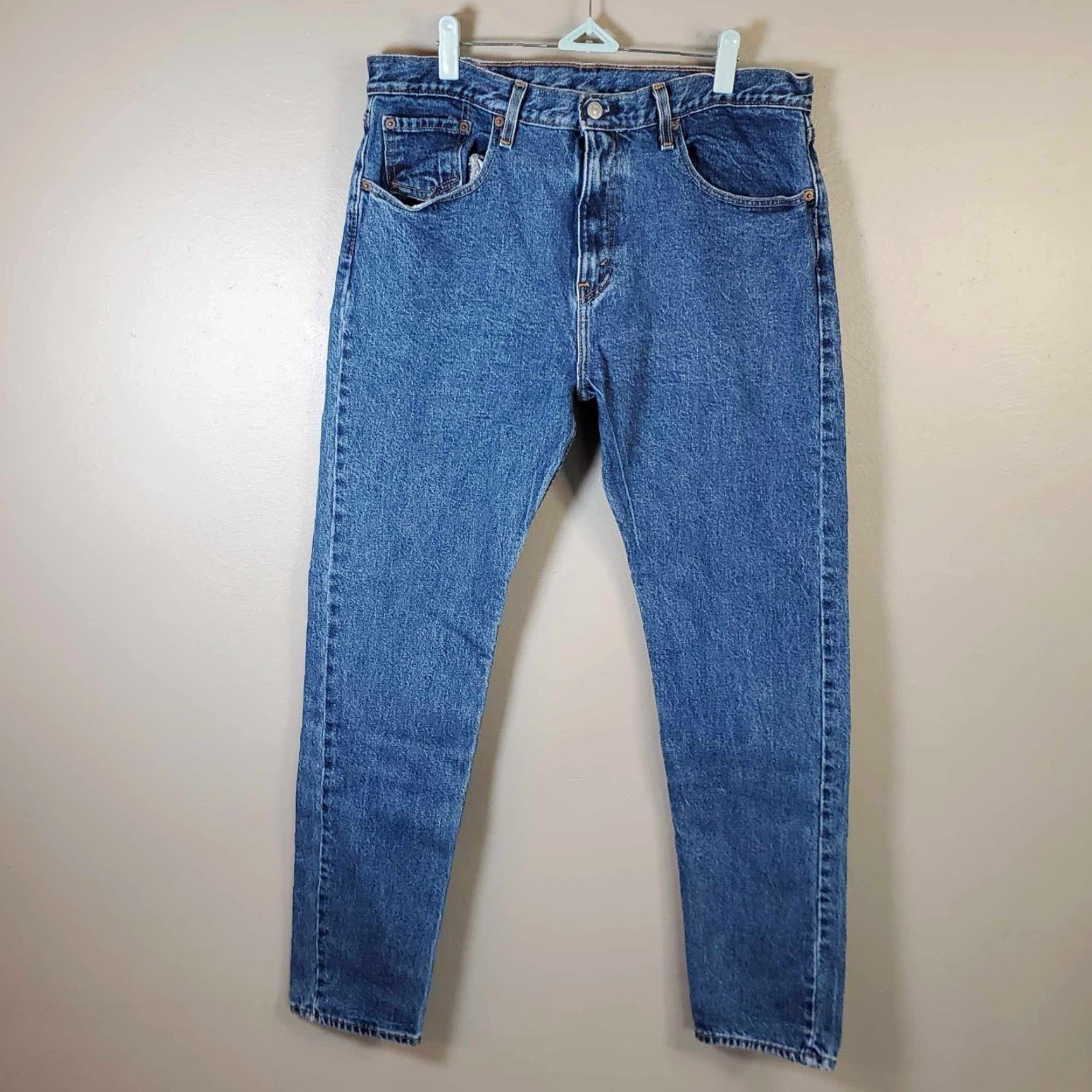 Levi's Levis Jeans 34 x 31 Blue Mens Regular Jeans 34 Blue Straight Mens Size US 34 / EU 50 - 5 Thumbnail