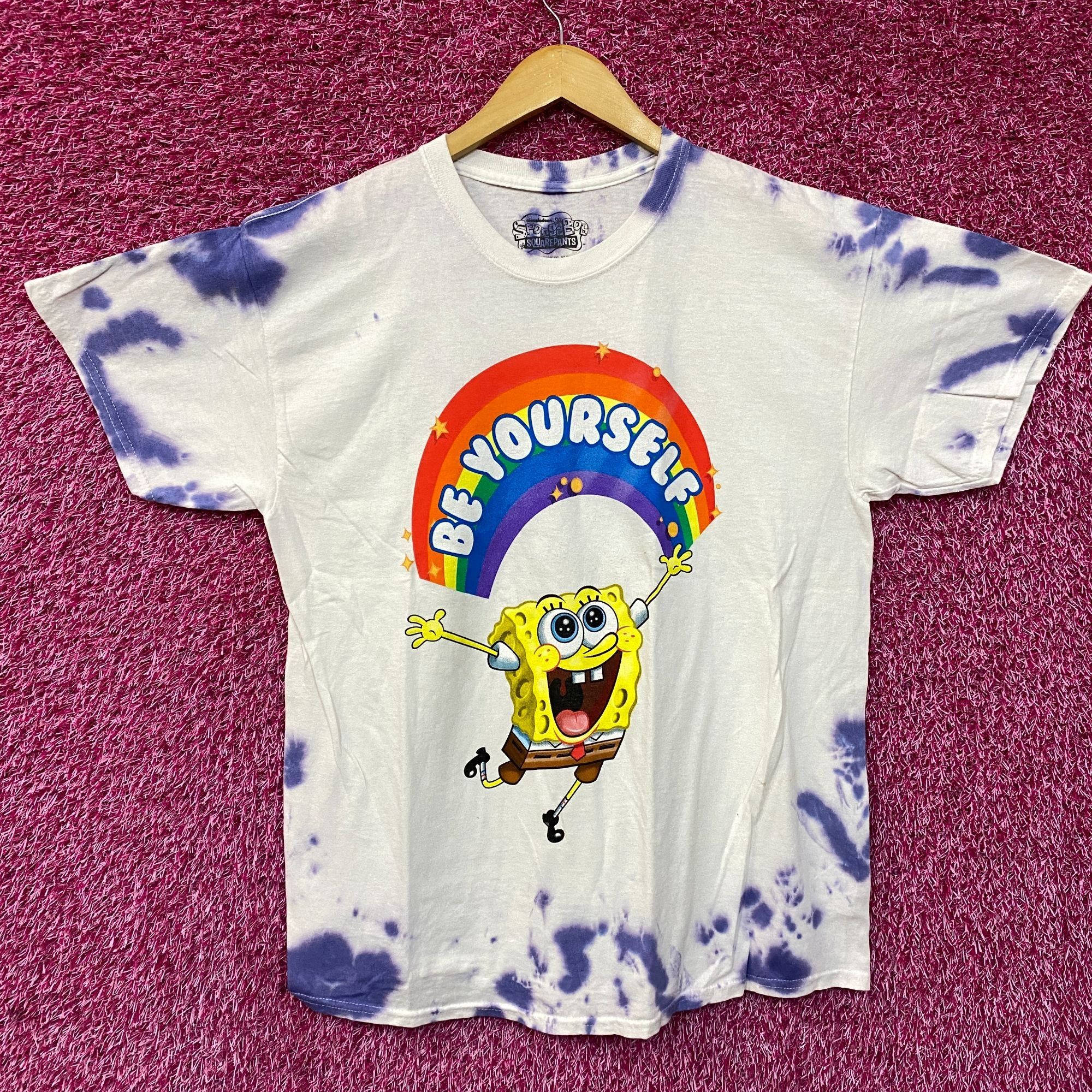 Nickelodeon SpongeBob SquarePants Be Yourself Nickelodeon Tie Dye Tee L Size US L / EU 52-54 / 3 - 1 Thumbnail