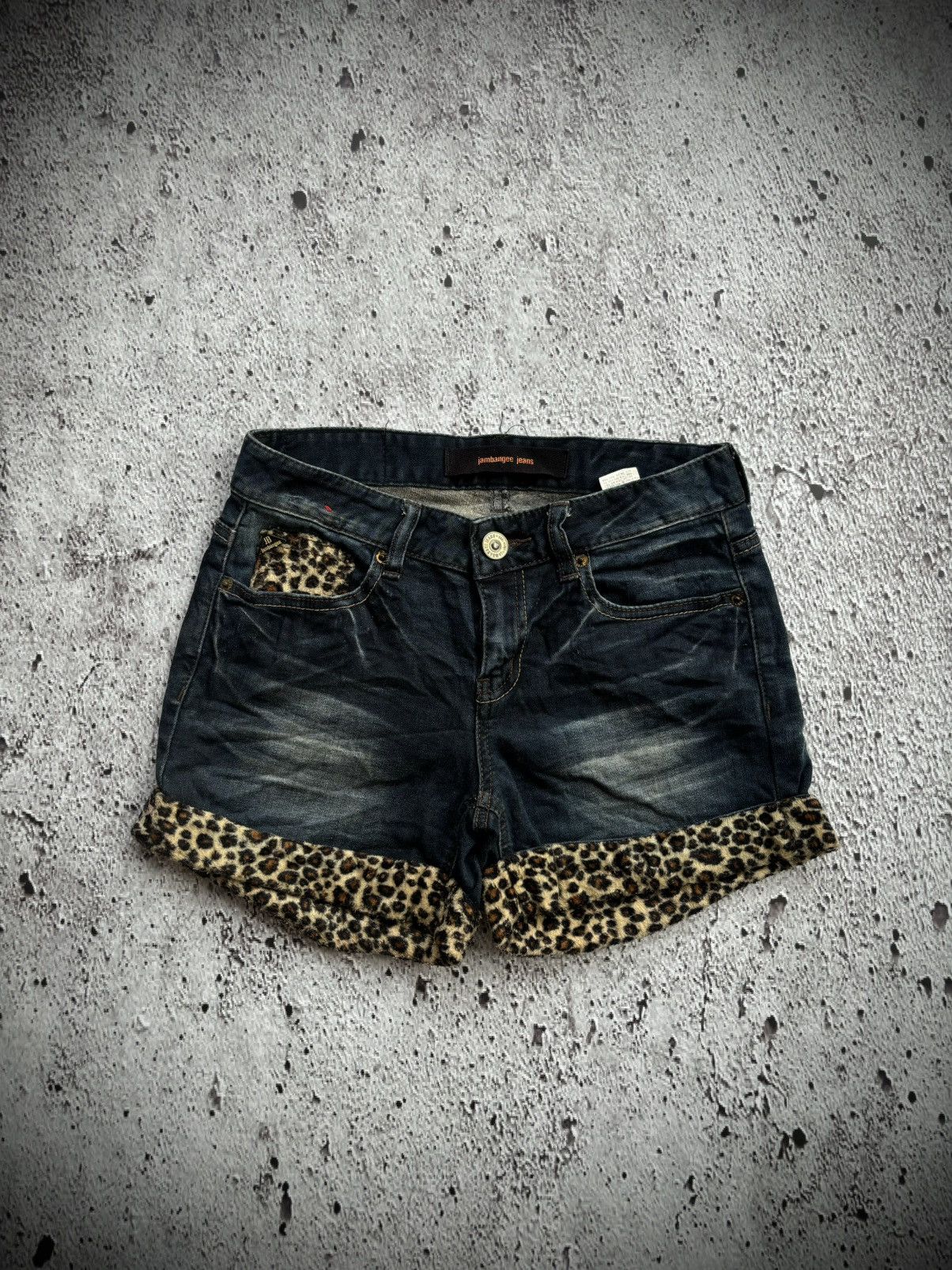 Hysteric Glamour Y2k Jambagee Jeans Leopard Women's Short Size 28" / US 6 / IT 42 - 2 Thumbnail
