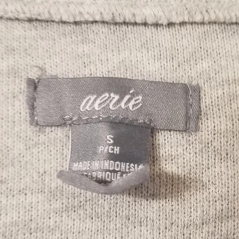 Designer Aerie Gray Cropped Sweatshirt Size Small Size S / US 4 / IT 40 - 3 Thumbnail