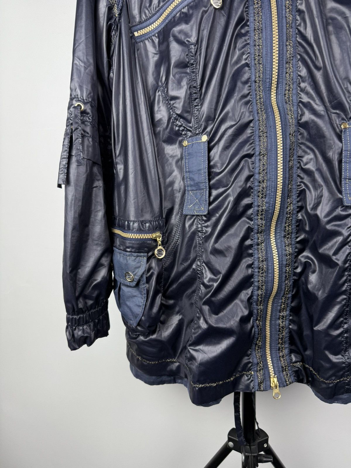 Sportalm Kitzbuhel × Vintage Sportalm Y2K Shiny Tech Jacket | Austria Vintage Streetwear Size L / US 10 / IT 46 - 3 Thumbnail