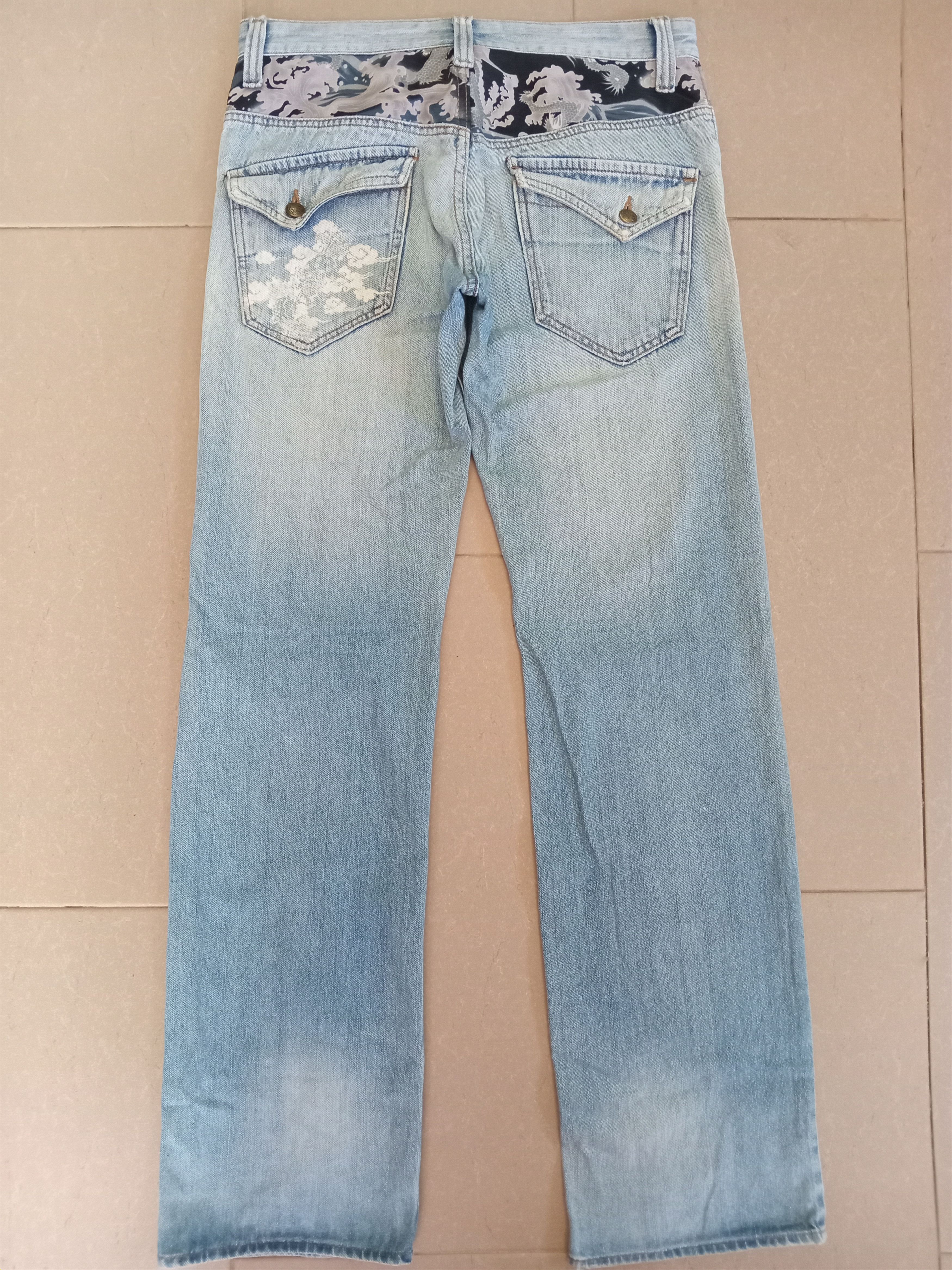 If Six Was Nine × Japanese Brand Vintage💥PIKO Sukajan Brand Light Blue Wash Jeans Size US 32 / EU 48 - 10 Thumbnail