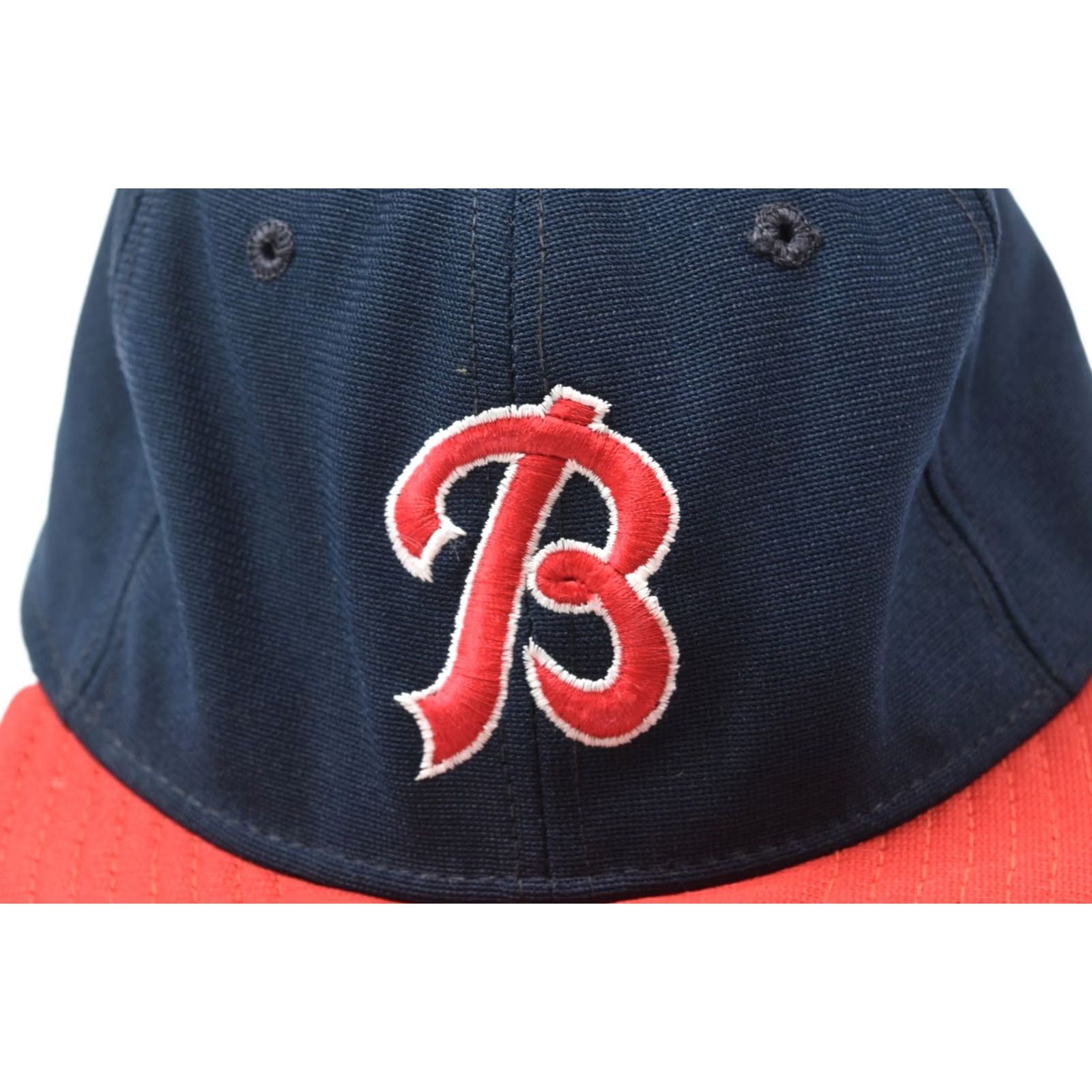 New Era Vintage New Era Pro Model Buffalo Bisons Hat Mens 7 Fitted Blue Red Made in USA Size ONE SIZE - 3 Thumbnail