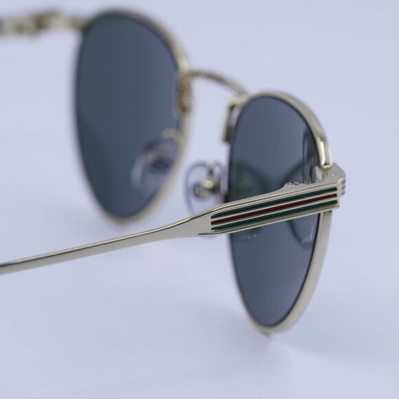Gucci 🕶️ New Gucci GG1875S 001 Sunglasses - Gold Frame, Grey Size ONE SIZE - 6 Thumbnail