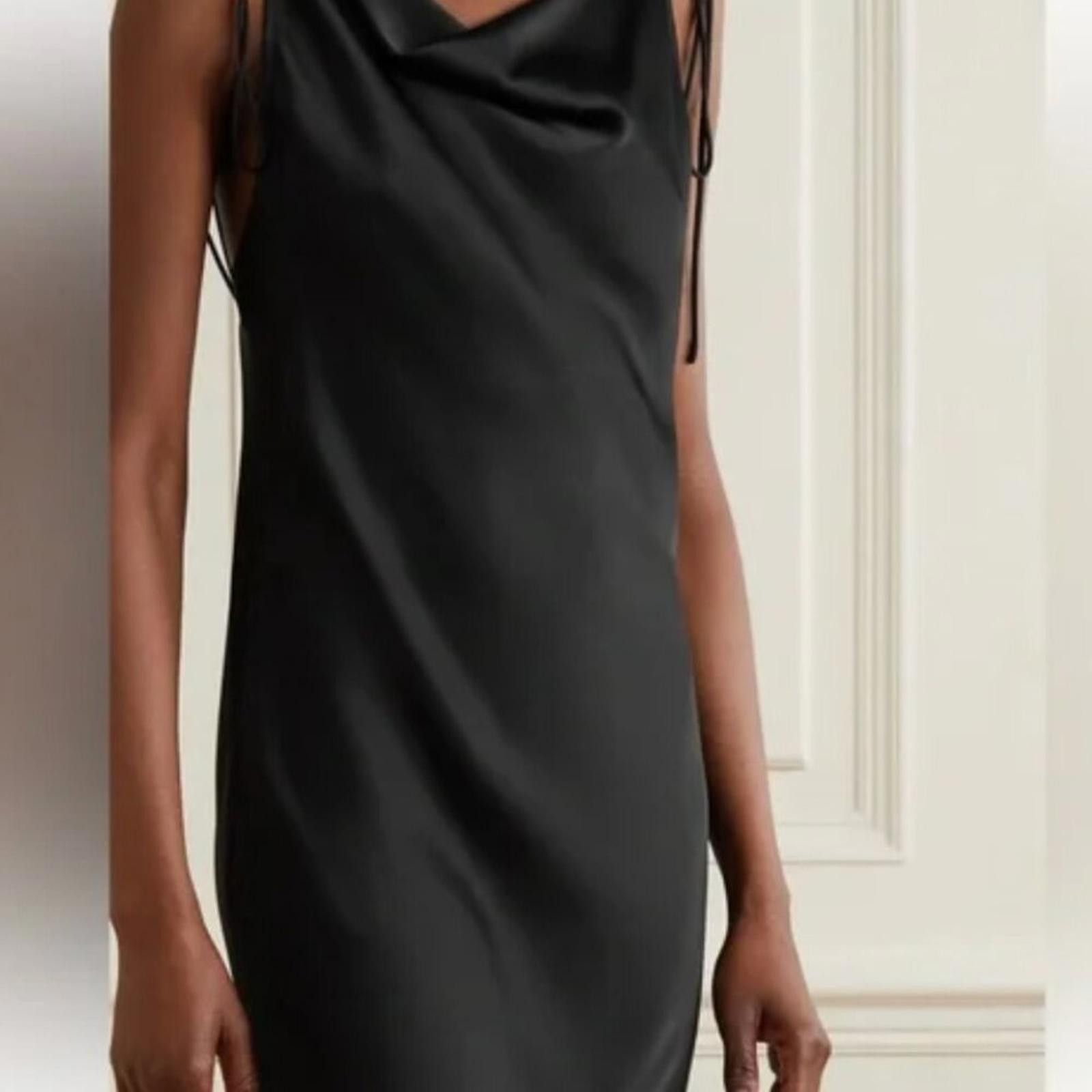 Orseund Iris ORSEUND IRIS Ruched Satin Dress Black Size Small Size S / US 4 / IT 40 - 8 Thumbnail