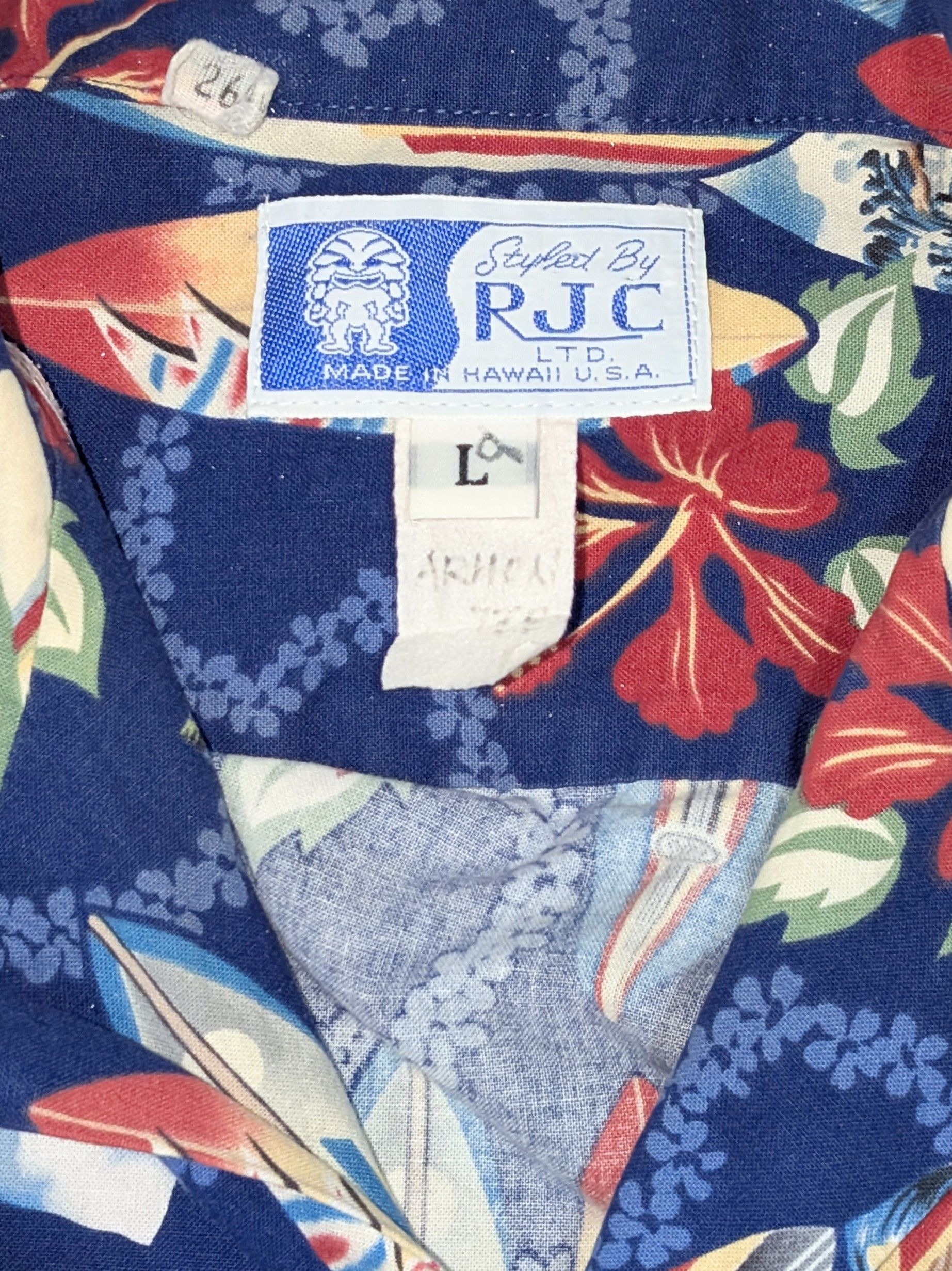 Vintage Vintage RJC surfboards blue Hawaiian shirt - SIZE L Size US L / EU 52-54 / 3 - 3 Thumbnail
