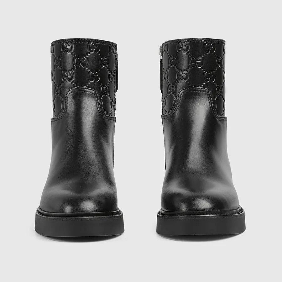 Gucci oc11z526 Women's Slim Horsebit Ankle Boots in Black Size US 6 / IT 36 - 5 Thumbnail