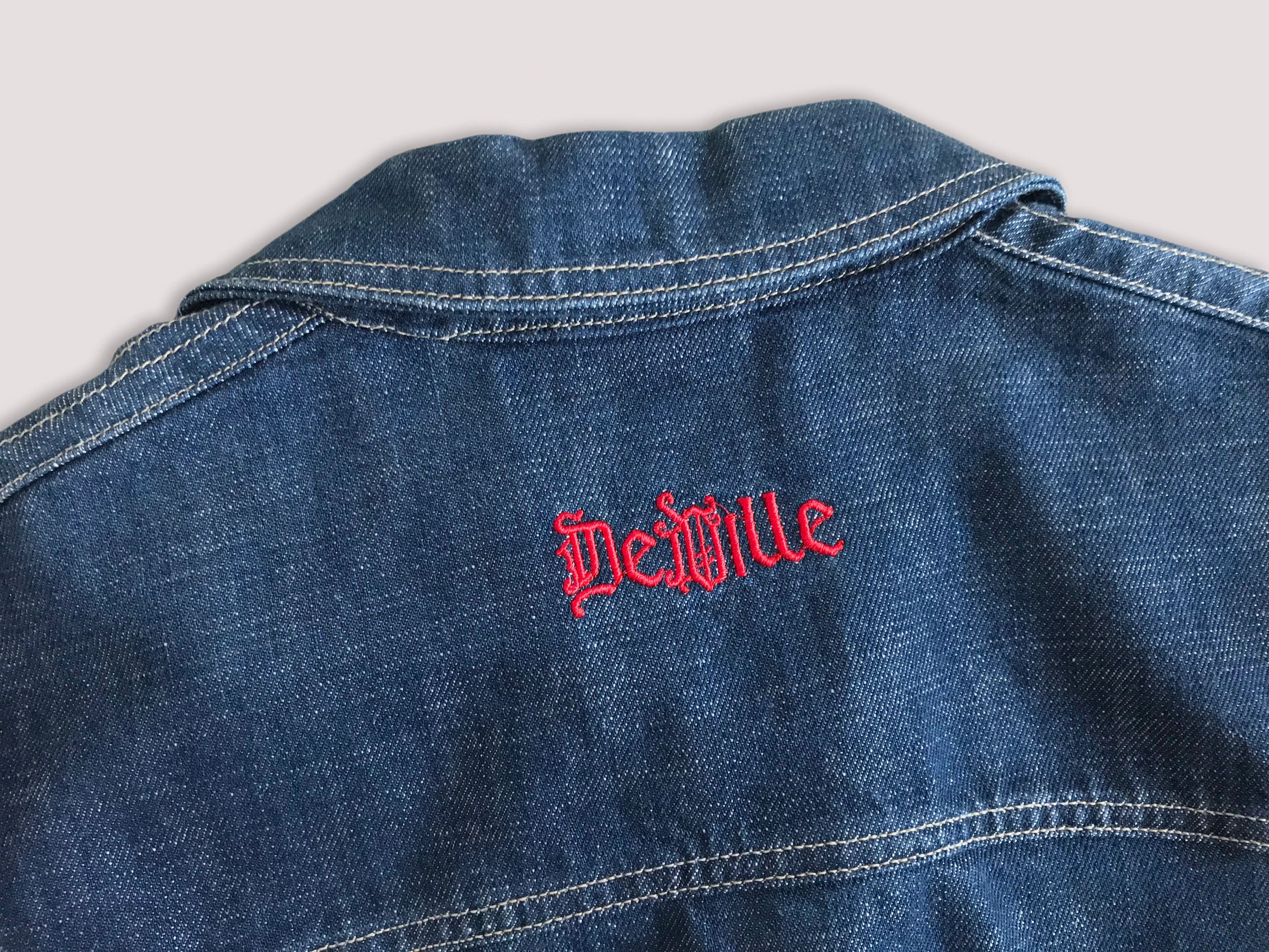 Versace Jeans Couture Vintage 90s Y2K VERSACE DeVILLE Denim Jacket Boxy Fit Unisex Size US M / EU 48-50 / 2 - 8 Thumbnail