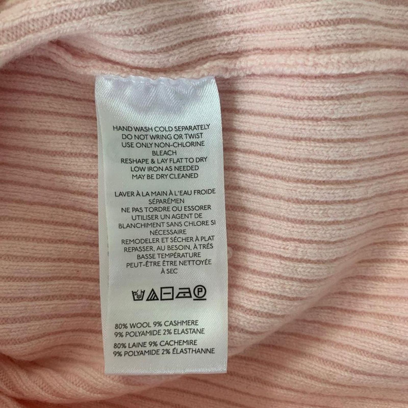 Anthropologie New Anthropologie Wool & Cashmere Button Sweater Tank Size L / US 10 / IT 46 - 5 Thumbnail
