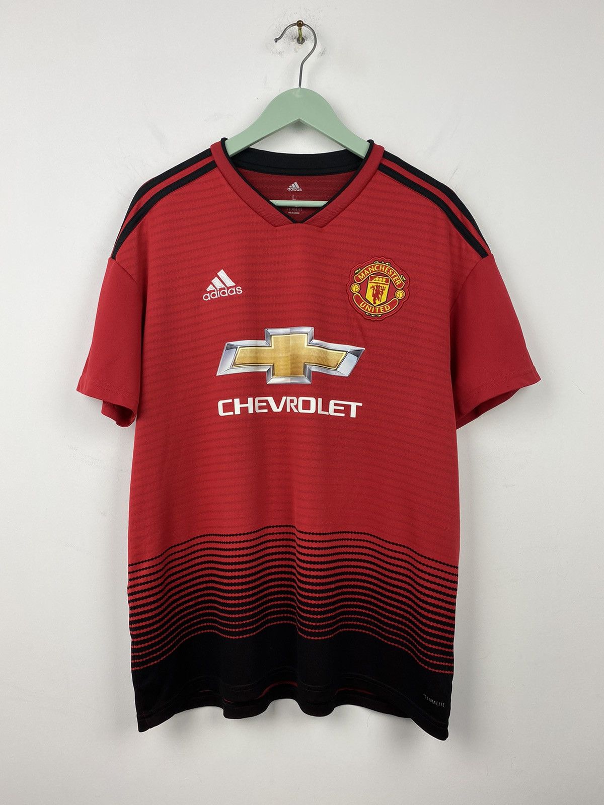 Adidas Manchester United 2018 2019 Jersey Adidas PSG Milan Juventus Size US L / EU 52-54 / 3 - 1 Thumbnail