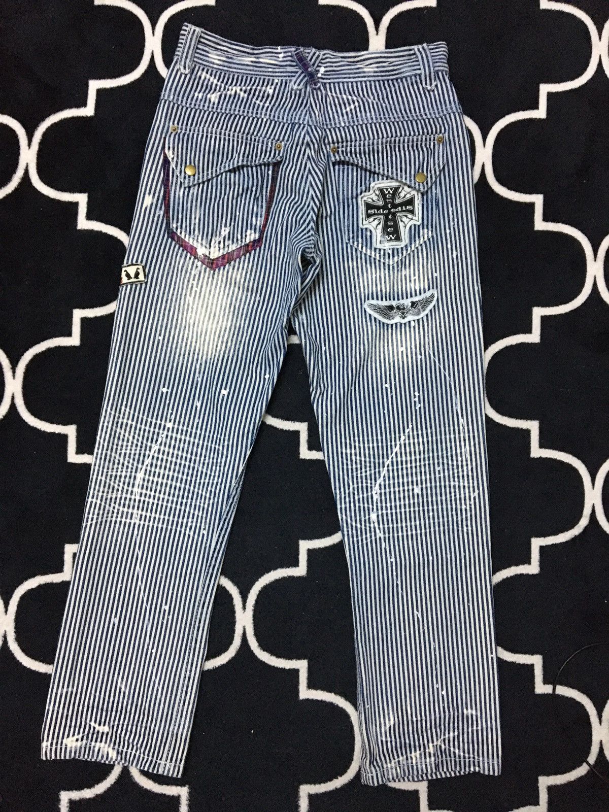 Japanese Brand × Vintage Vintage Blue Pants Japanese Brand Size US 30 / EU 46 - 3 Thumbnail