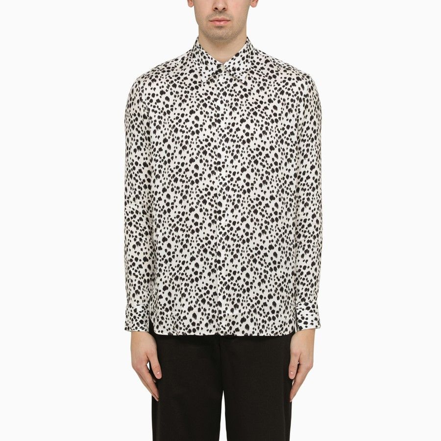 image of Pt Torino O1D2Blof0524 Striped Shirts In White & Black in White/Black, Men's (Size Small)