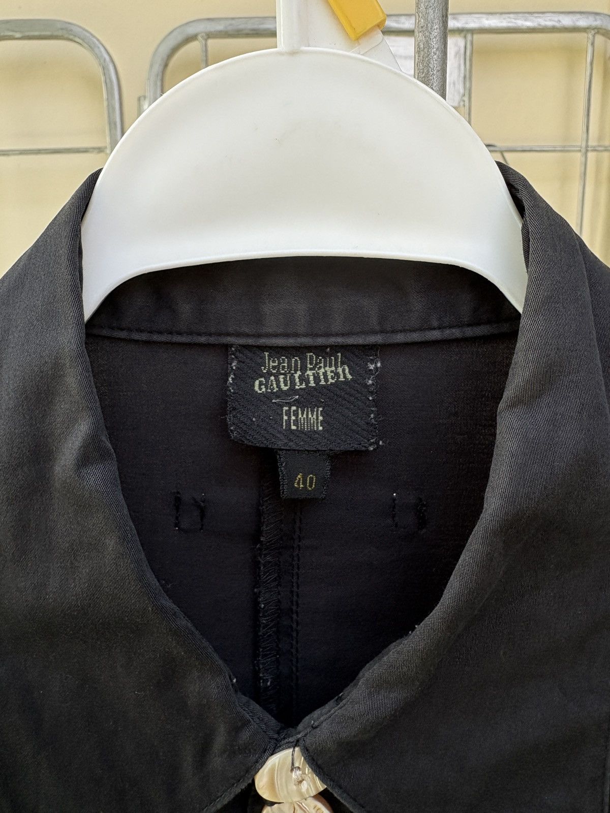 Jean Paul Gaultier Jean Paul Gaultier JPG black long sleeves dress shirt Size M / US 6-8 / IT 42-44 - 3 Thumbnail