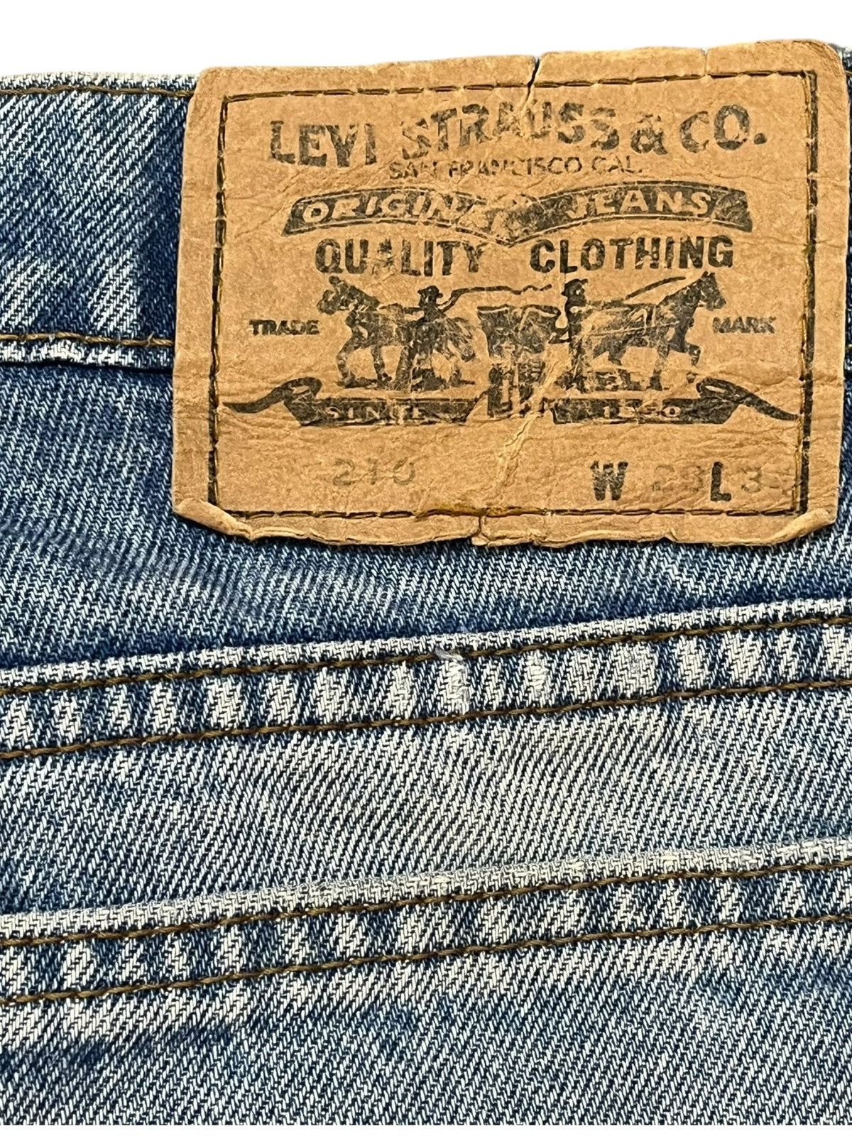 Levi's × Levi's Vintage Clothing Vintage Levi’s 201 Orange Tab Mudwash Distressed Denim Size US 27 - 8 Thumbnail