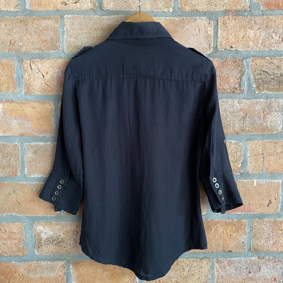 Japanese Brand G.O.A Vintage Black Shirt with Front Pockets Size M / US 6-8 / IT 42-44 - 16 Thumbnail