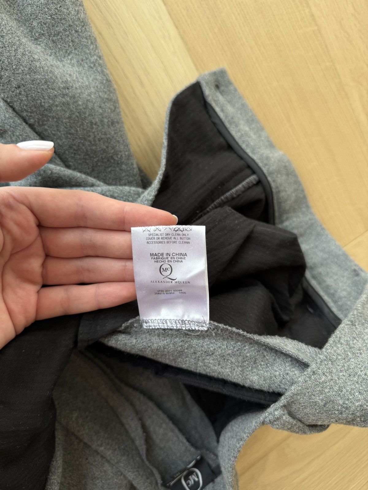 Alexander McQueen × MCQ × McQ Alexander McQueen Wool Alexander McQueen pants | Size 34 | Ideal Condition Size US 34 / EU 50 - 4 Thumbnail