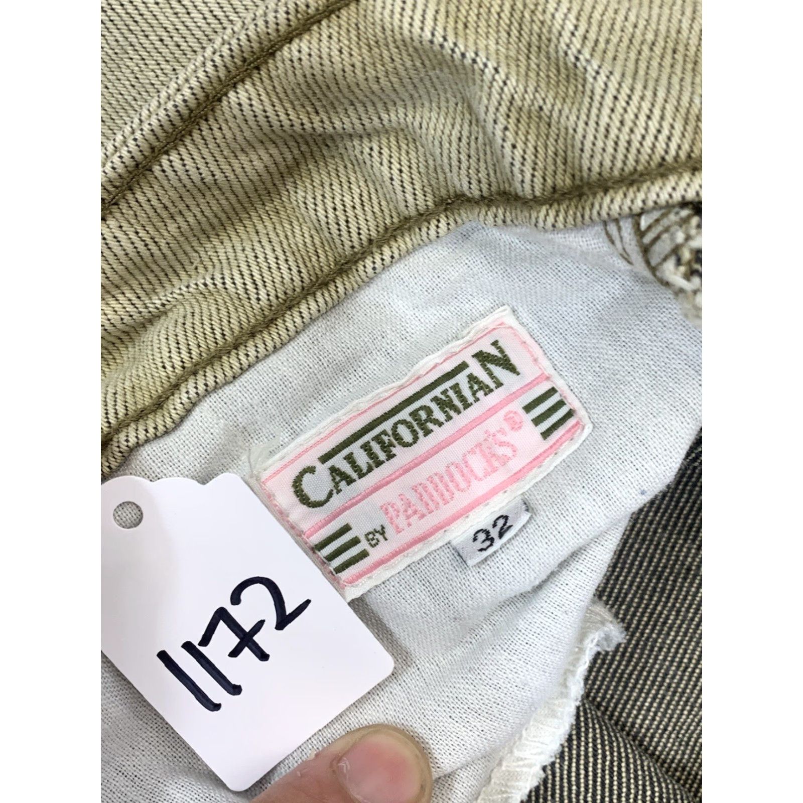 Vintage Calfornian By Paddocks Women Beige Pants Size 32 Denim Straight Pocket Zipper Casual Cotton Blend Regular Inseam 26 in #1172 Size 24" / US 00 / IT 34 - 3 Thumbnail