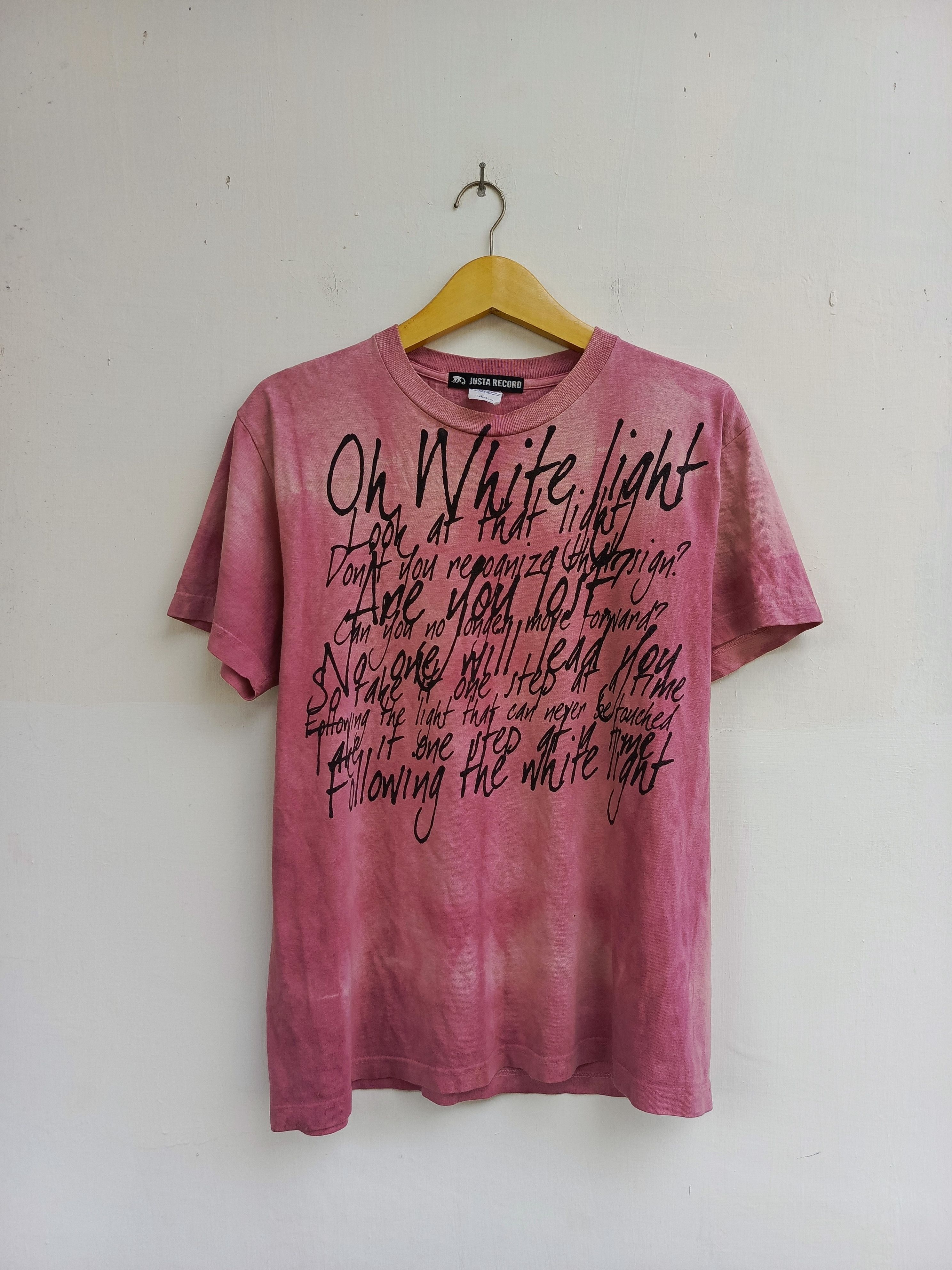 Japanese Brand Justa Record Tie Dye T-Shirt Bold Script Print Size US M / EU 48-50 / 2 - 1 Thumbnail