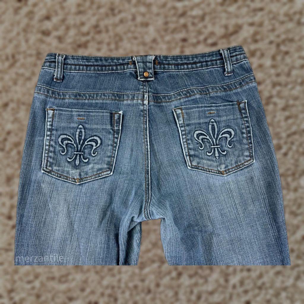 Hope Hope Jeans Bootcut 10 Blue Denim 5-Pocket Stretch Regular Womens Size 32" / US 10 / IT 46 - 1 Thumbnail