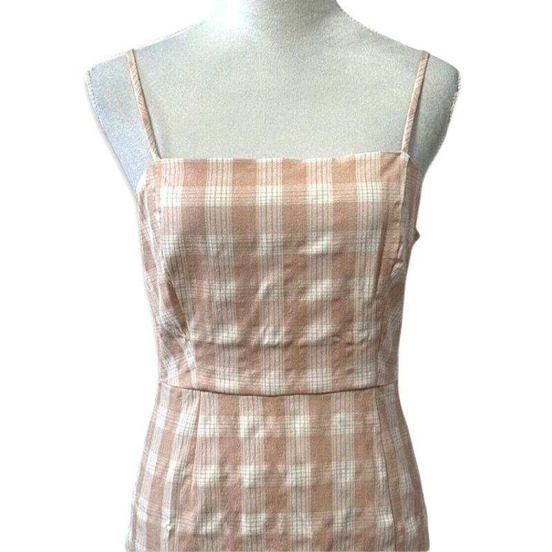 Other BP. Sundress Square Neckline Mini Plaid Pink W M NWOT Size M / US 6-8 / IT 42-44 - 2 Thumbnail