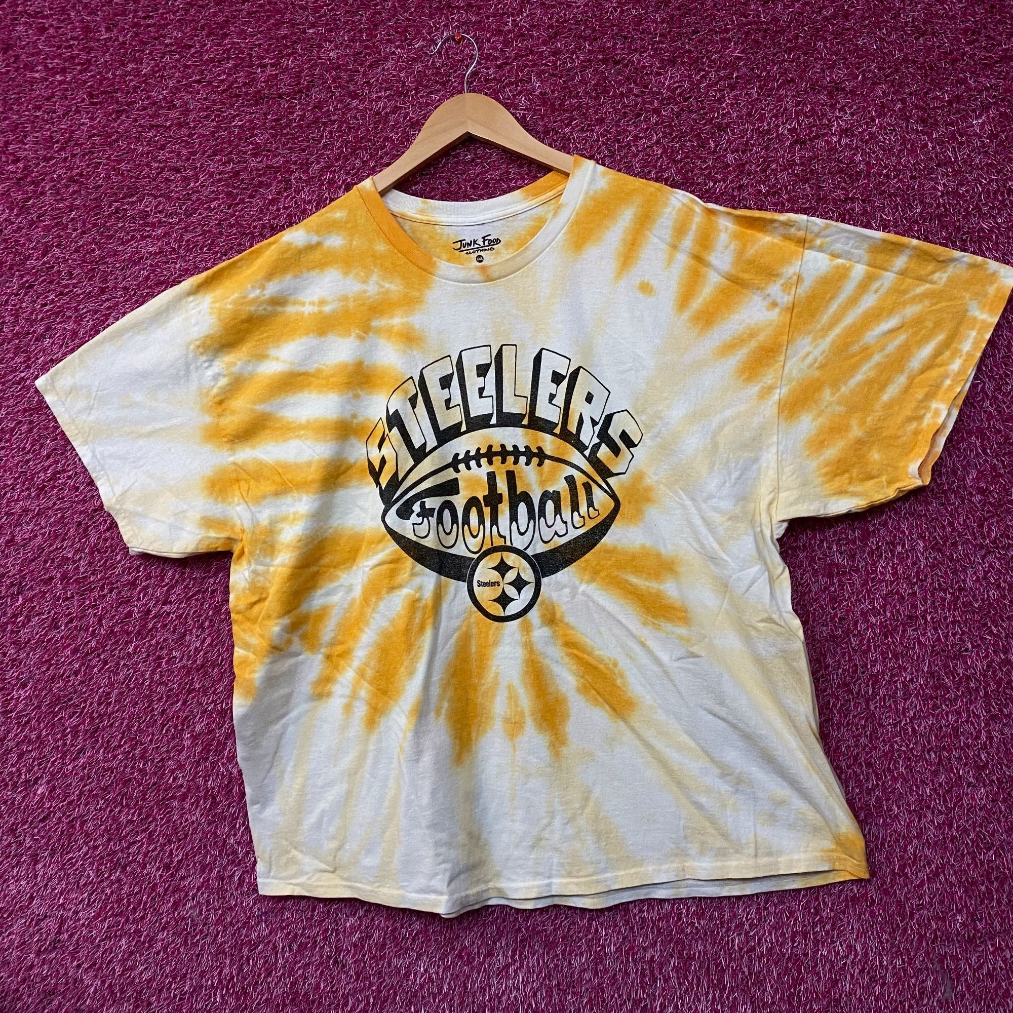 Junk Food Junk Food Pittsburgh Steelers Football Tie Dye T-Shirt 2XL Size US XXL / EU 58 / 5 - 3 Thumbnail