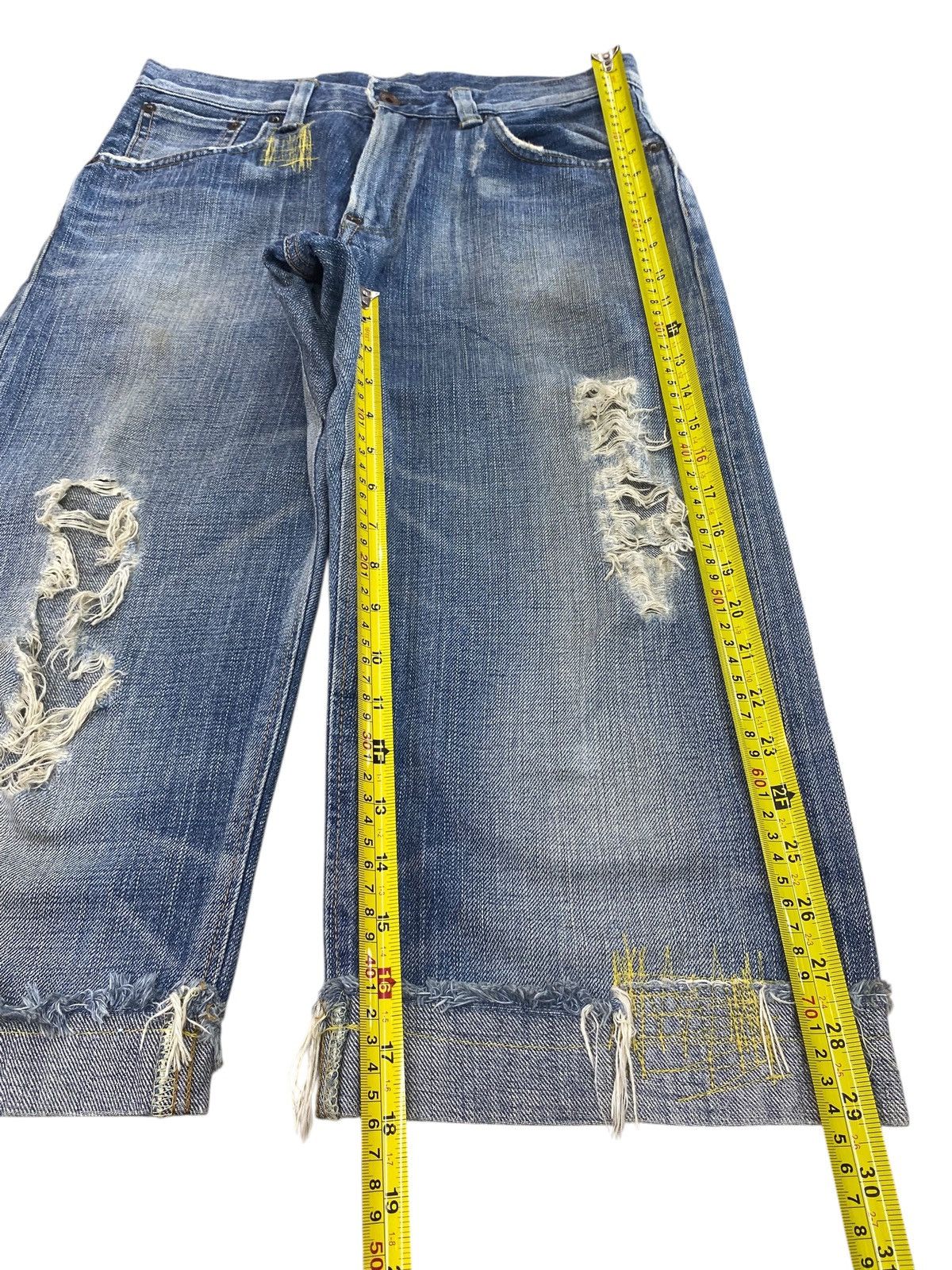Edwin Edwin X Selvedge Distressed Style Short Jeans Size US 30 / EU 46 - 8 Thumbnail