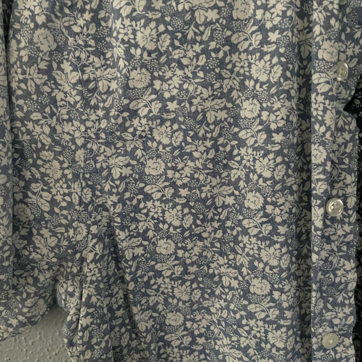 Old Navy × Vintage Old Navy Blue White Floral Button Up Mens Size M Size US M / EU 48-50 / 2 - 4 Thumbnail
