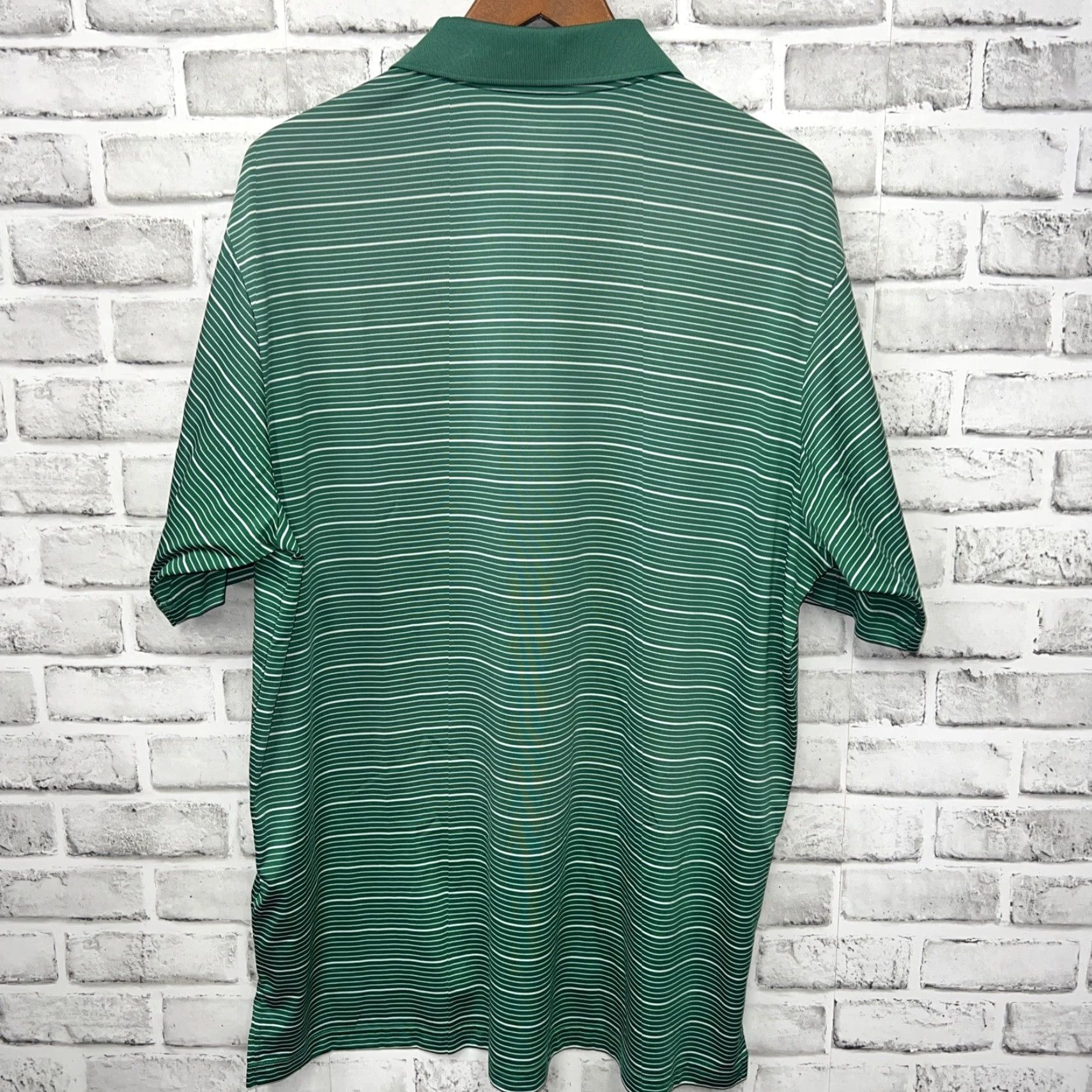 Adidas Adidas Climalite Polo Shirt Striped Green Mens L Size US L / EU 52-54 / 3 - 4 Thumbnail
