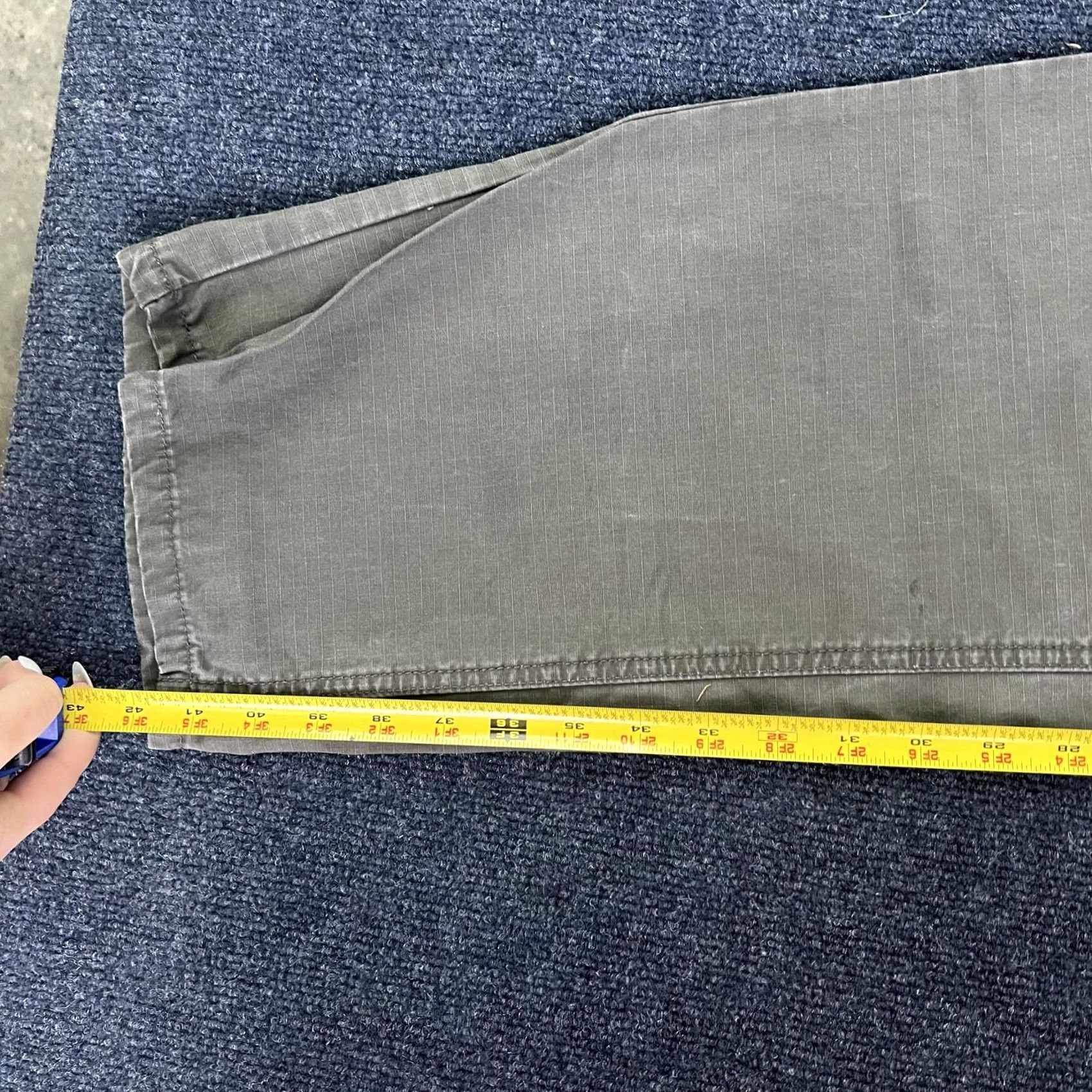 Wrangler Wrangler Mens Cargo Pants 36x32 Gray Ripstop Straight Leg Workwear Casual Size US 36 / EU 52 - 7 Thumbnail