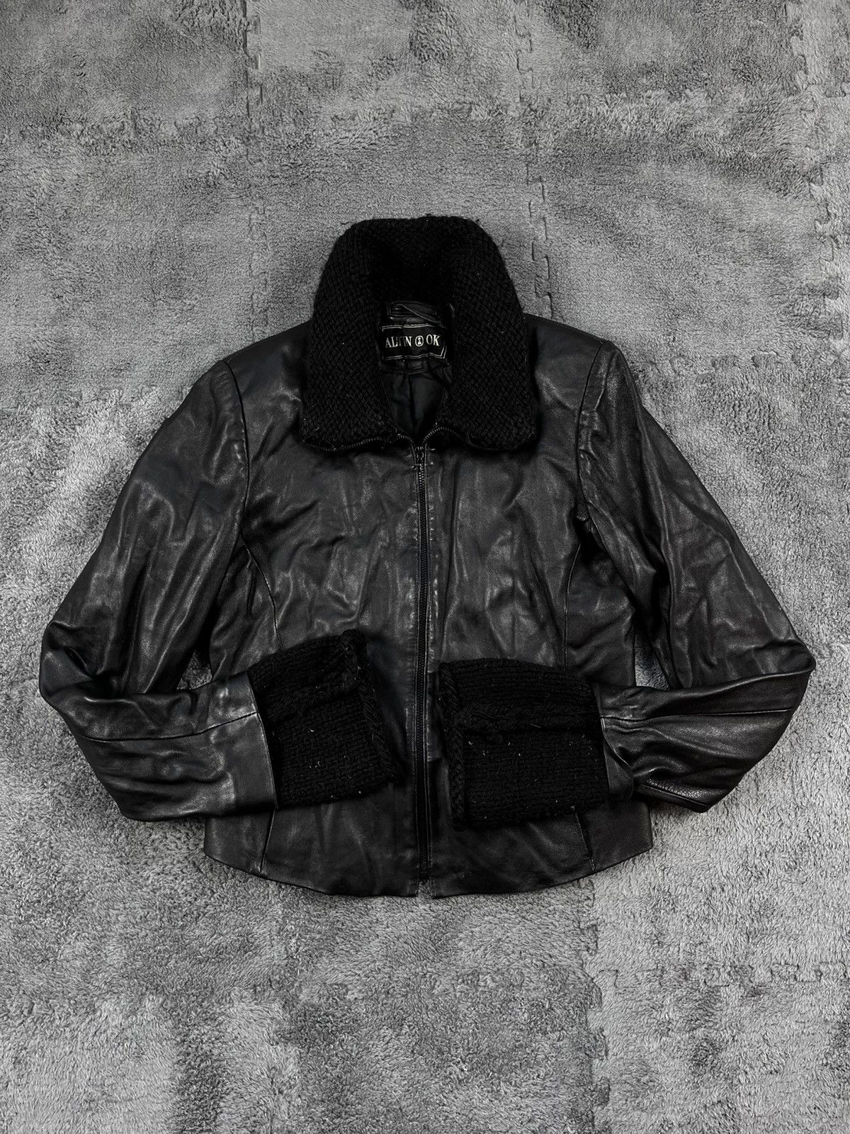 Genuine Leather Vintage Rick Owens Style Leather Gothic Jacket Opium Size L / US 10 / IT 46 - 4 Thumbnail