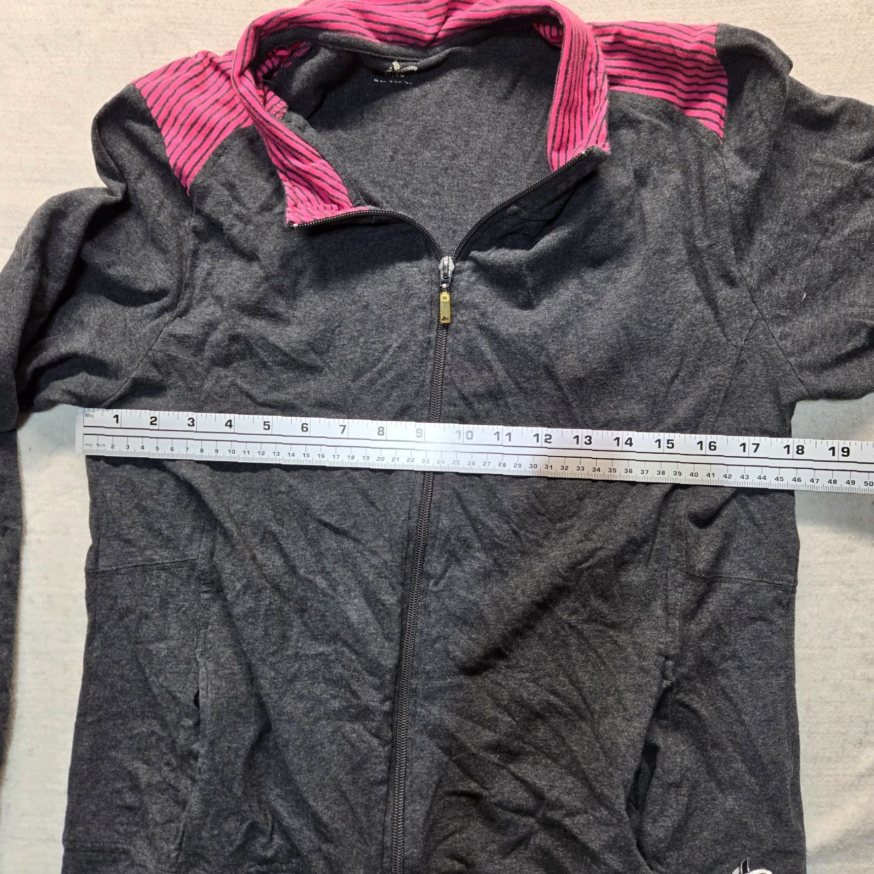 Vintage Athletic Gray Hoodie Zip Up Jacket Sweatshirt Sweater Hooded Adult Women's XL Shirt Size XL / US 12-14 / IT 48-50 - 5 Thumbnail