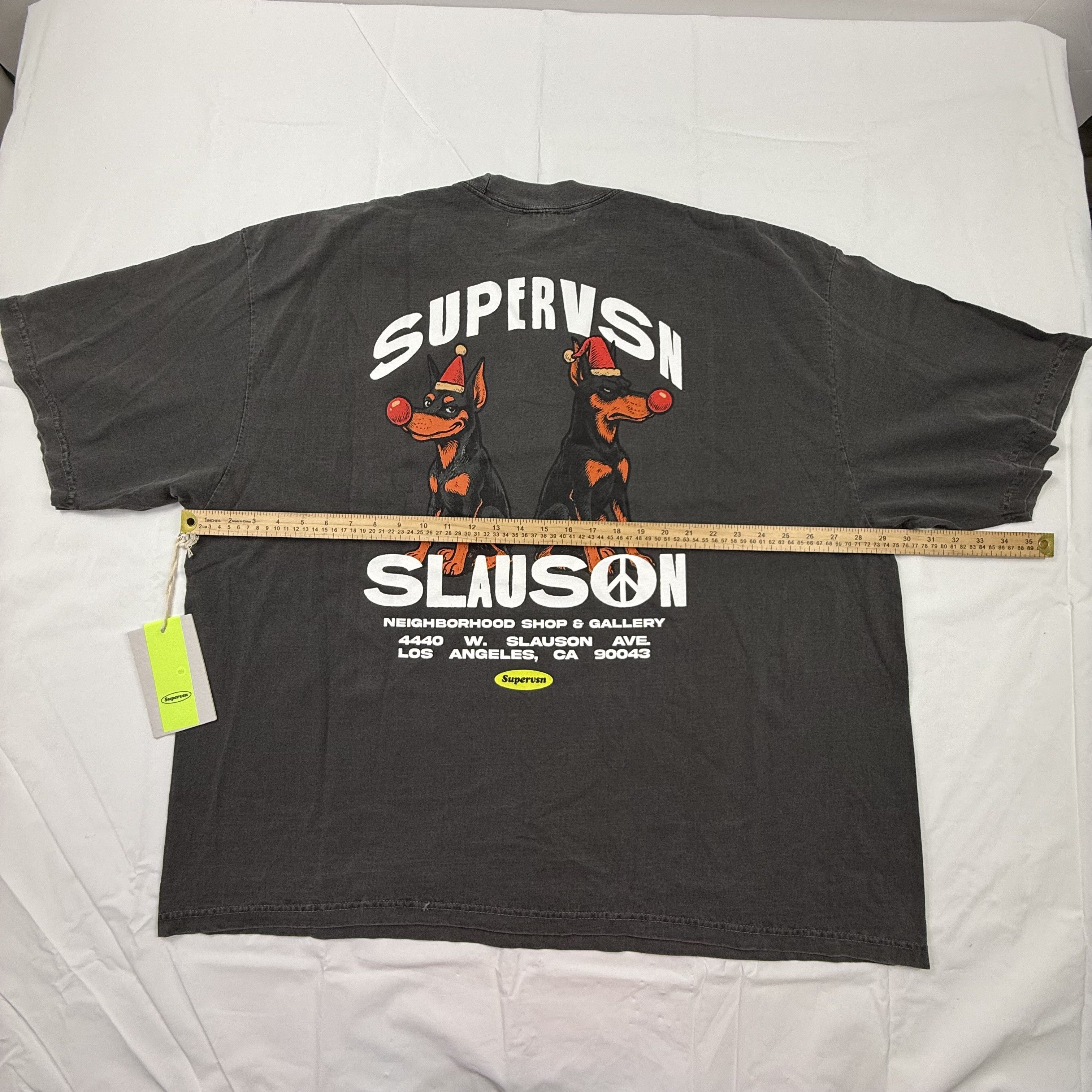 Supervsn Supervsn Studios Slauson Doberman Tee XXL Washed Black Boxy Size US XXL / EU 58 / 5 - 5 Thumbnail