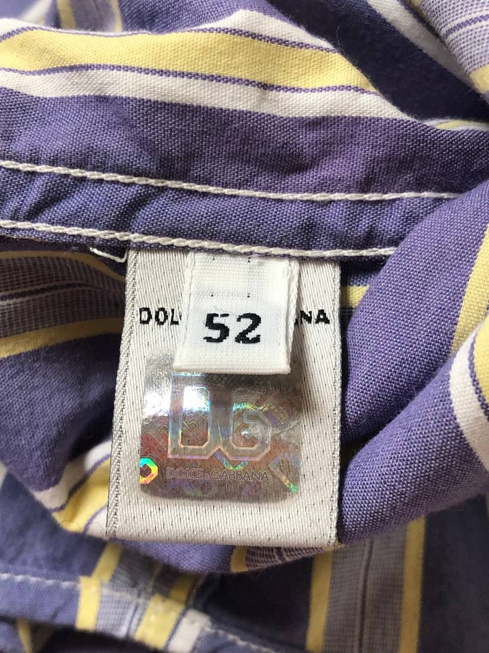 Dolce & Gabbana Trashed Shirt Vintage Cropped Button Up Size US L / EU 52-54 / 3 - 6 Thumbnail