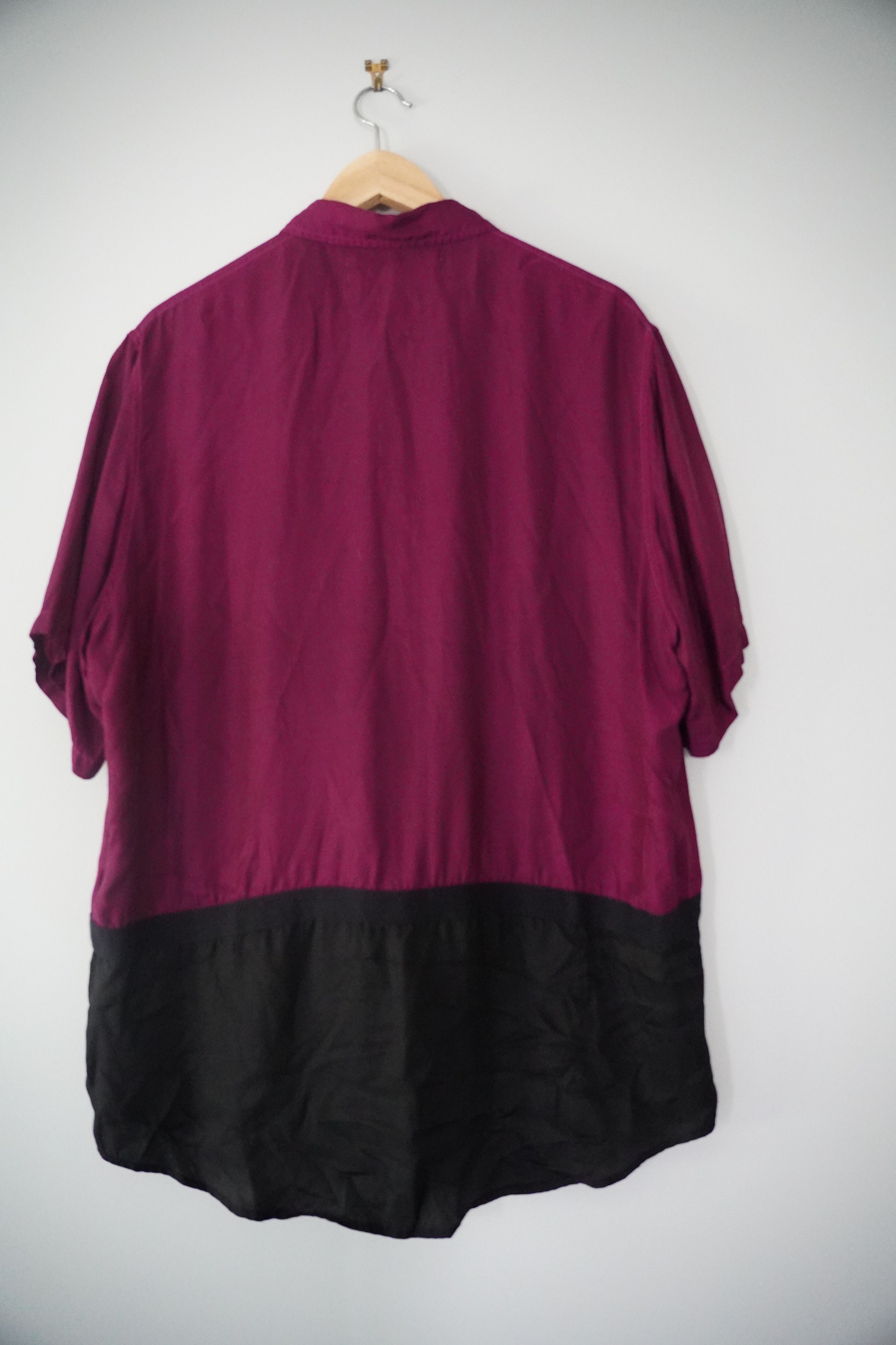 Robert Geller Two-tone short-sleeved button-up shirt Size US M / EU 48-50 / 2 - 2 Thumbnail