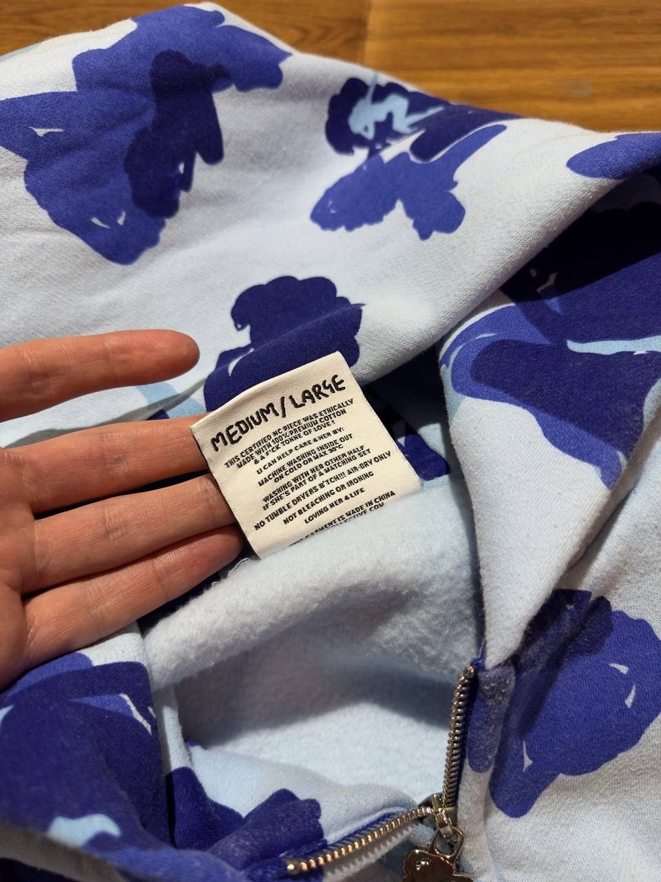 Japanese Brand Named Collective Unrealistic Ideals Blue Camo Monogram Y2K Size US M / EU 48-50 / 2 - 5 Thumbnail