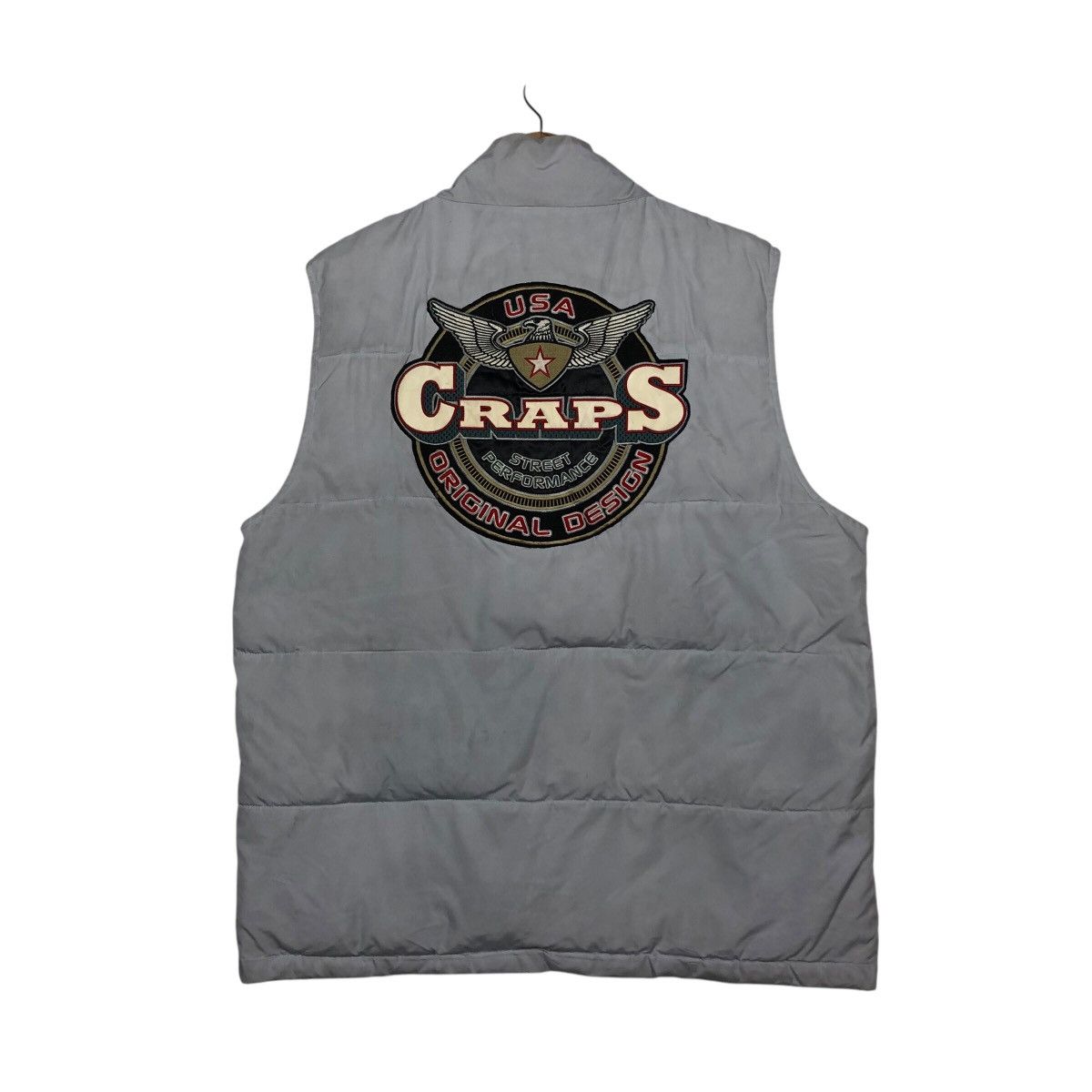 Japanese Brand 📌Vintage Biker Vest Jacket Puffer Craps Big Logo Size US L / EU 52-54 / 3 - 1 Thumbnail