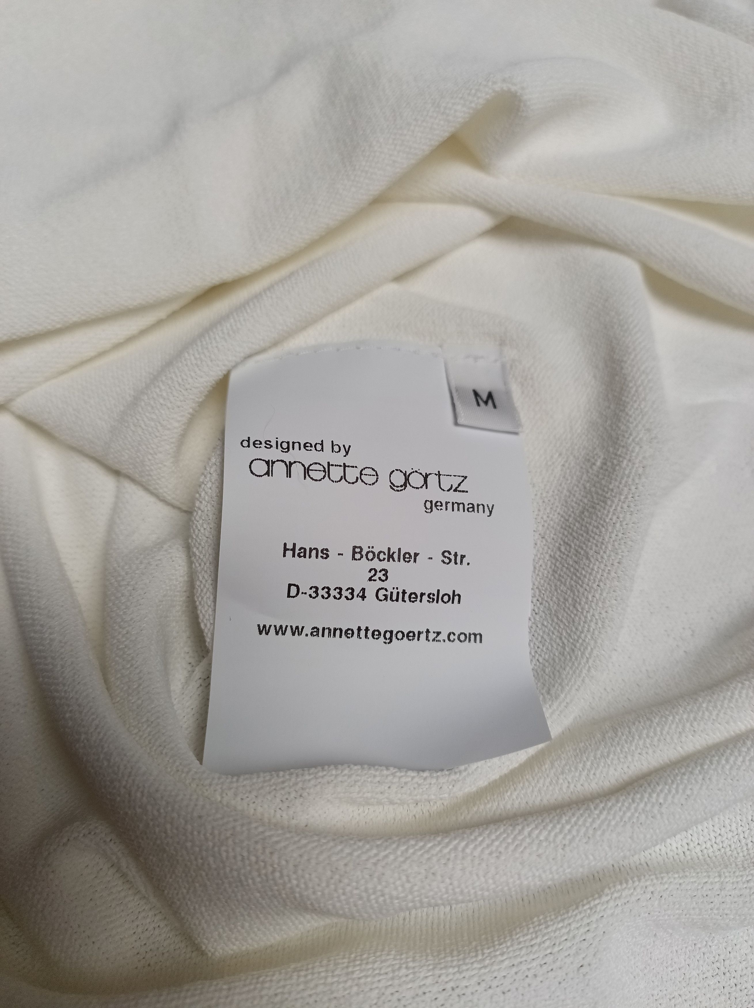Annette Gortz Annette Gortz White Pullover Oversized Sweater Size M / US 6-8 / IT 42-44 - 9 Thumbnail