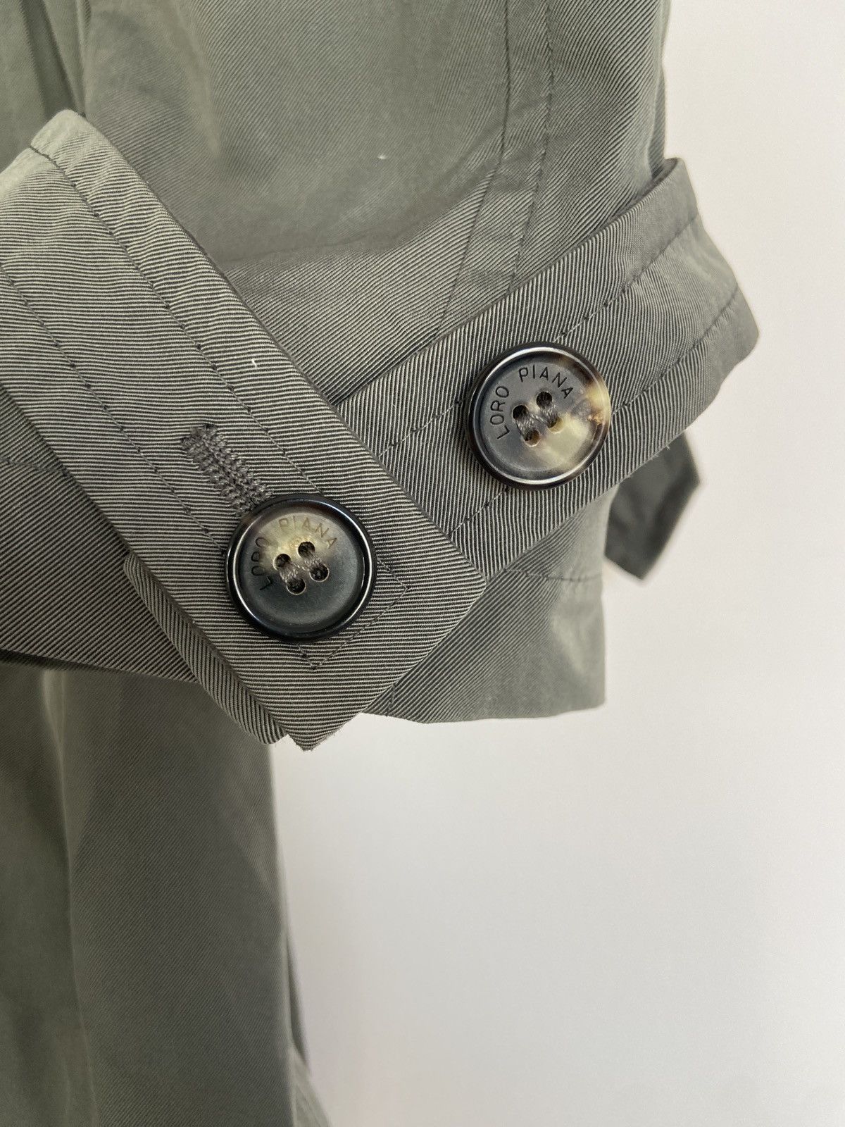 Loro Piana Loro Piana Light Olive Stormey Trench Tecno Coat Size US XXL / EU 58 / 5 - 2 Thumbnail