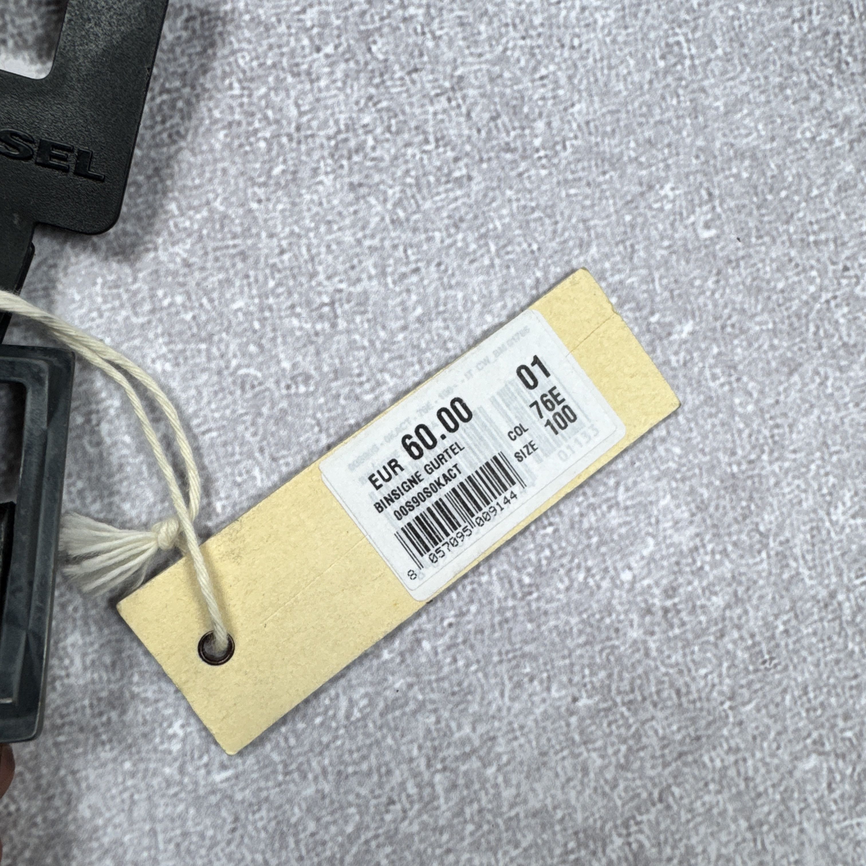 Diesel × Leather NEW DIESEL BINSIGNE GURTEL BROWN LEATHER BELT SIZE 100cm/40 Size 40 - 6 Thumbnail