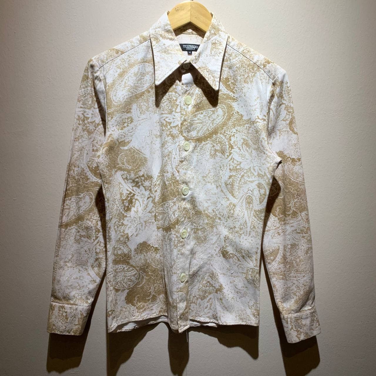 Tornado Mart 🔥 Y2K Tornado Mart Python Flower Paisley Button Up Shirts 🌪️ Size US M / EU 48-50 / 2 - 1 Thumbnail