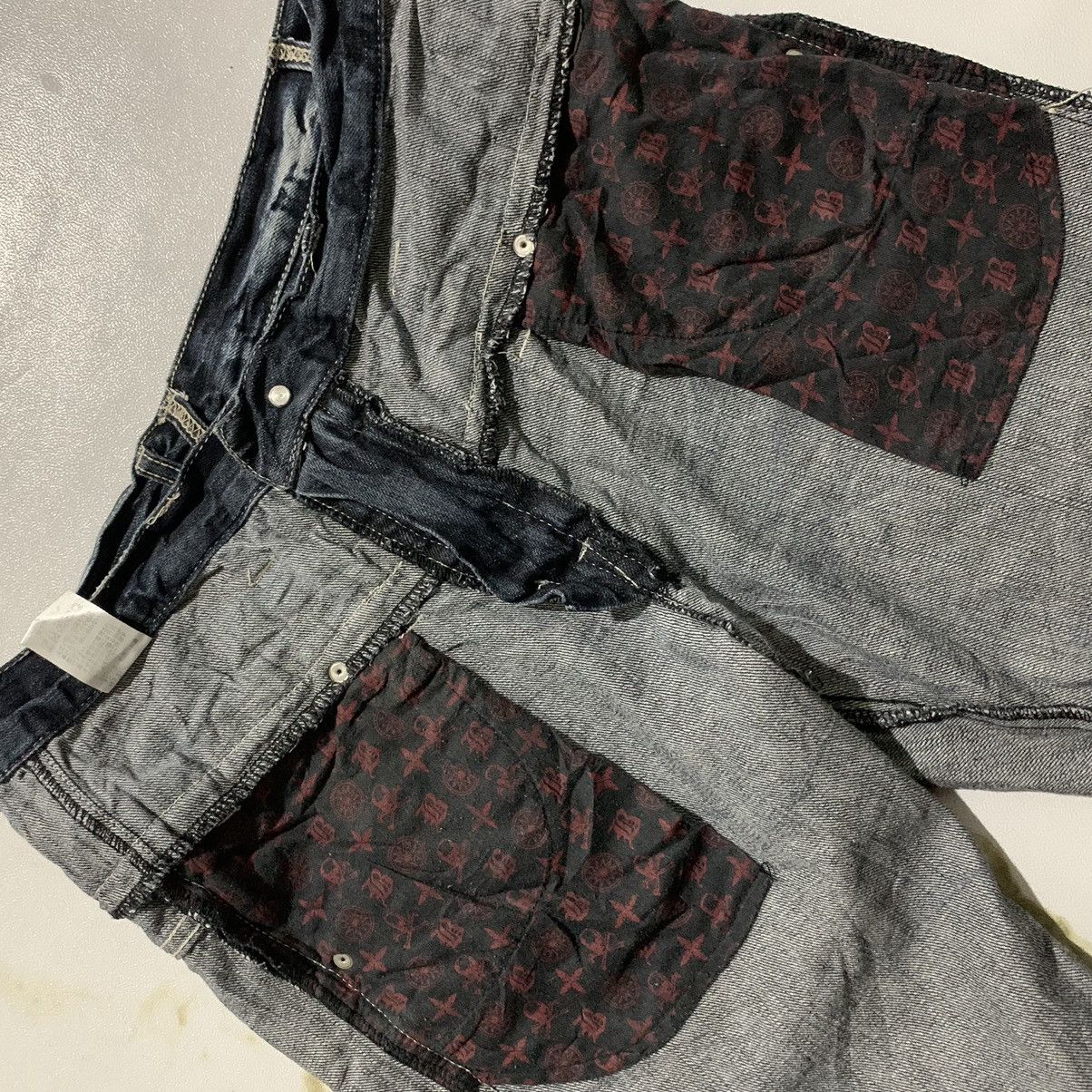 Japanese Brand Jeans Blow by Blue Double Waist Size US 33 - 6 Thumbnail