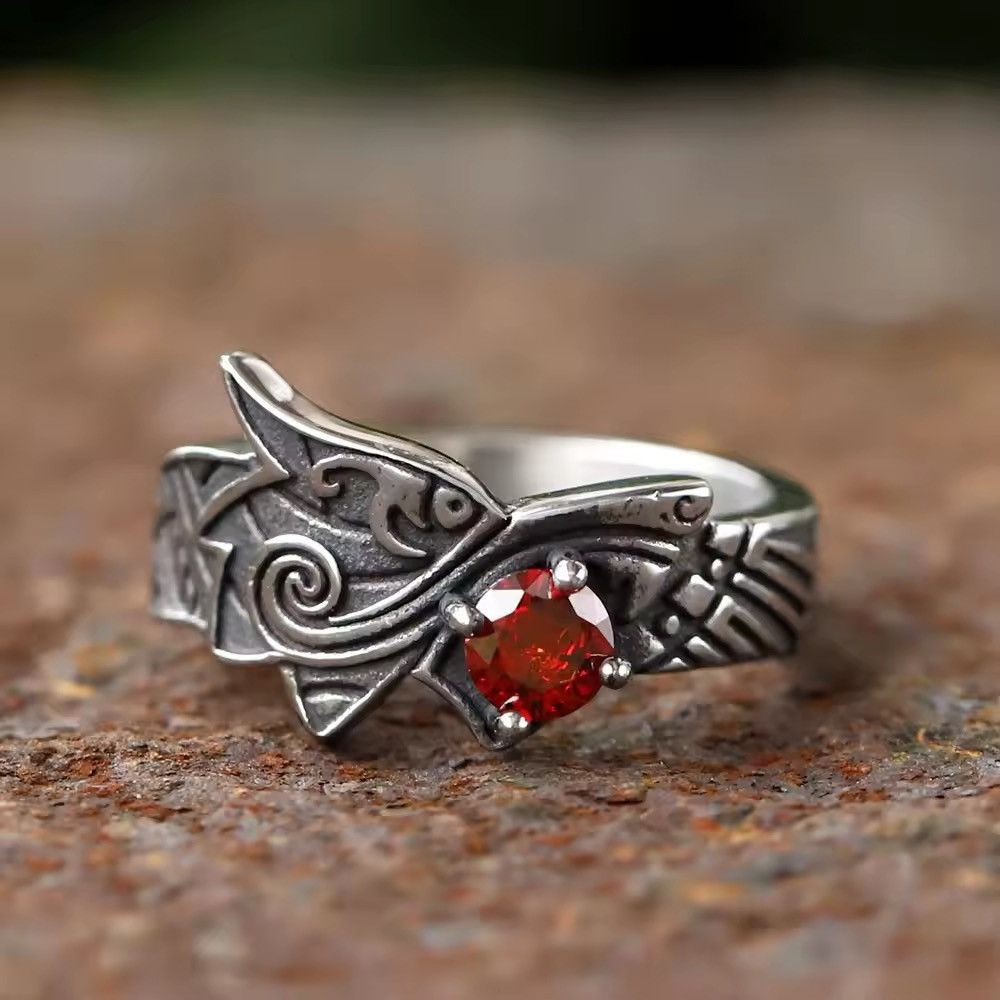 Japanese Brand × Jewelry × Vintage Viking Dragon Ring Size ONE SIZE - 7 Thumbnail
